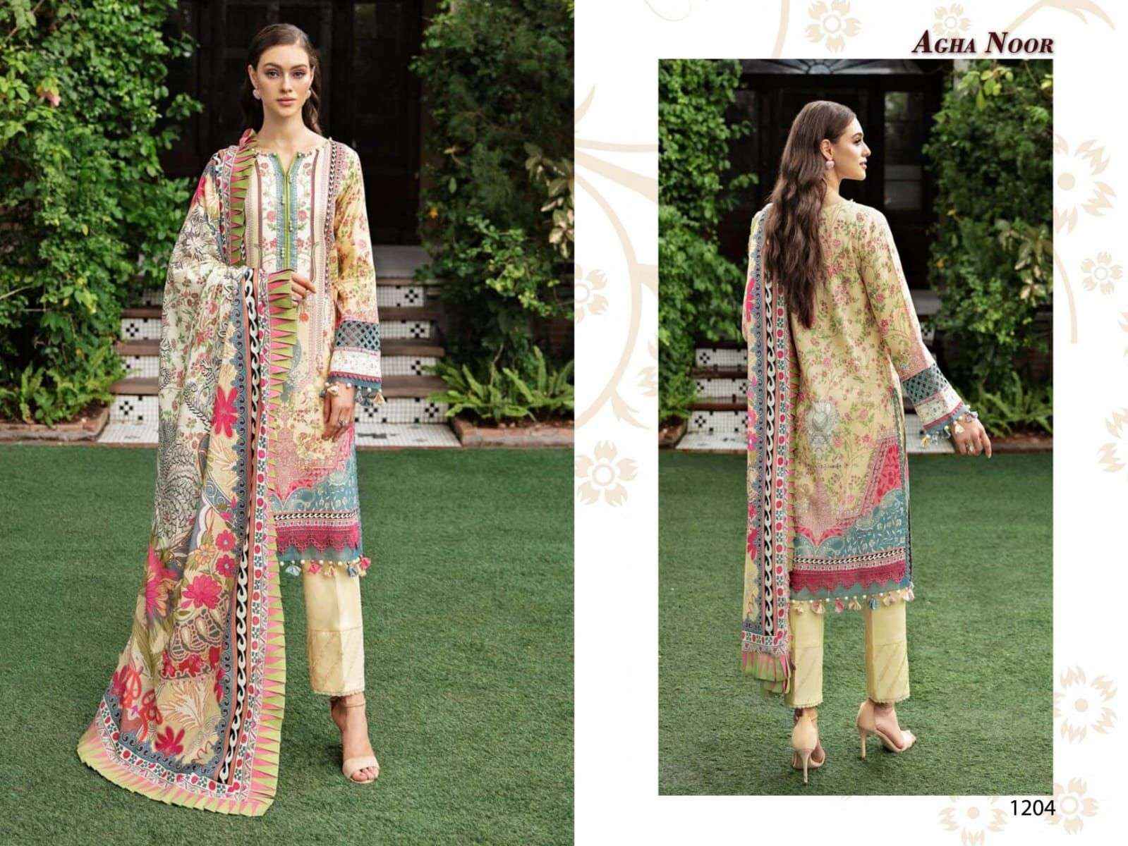 AGHA NOOR LUXURY LAWN COLLECTION VOL 12 PAKISTANI SUIT ( 6 PCS CATALOG )