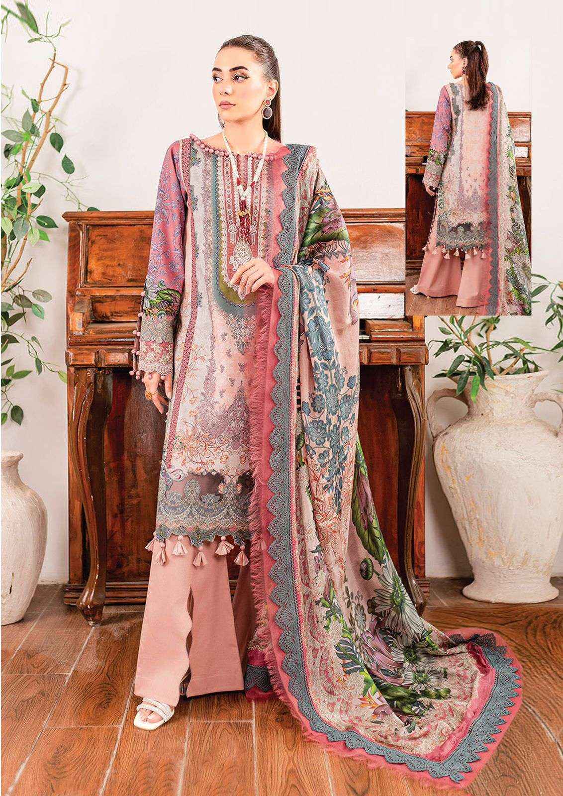 AL KARAM KESARIYA MAGIC IN PRINT VOL 12 COTTON PAKISTANI SUIT ( 6 PCS CATALOG )