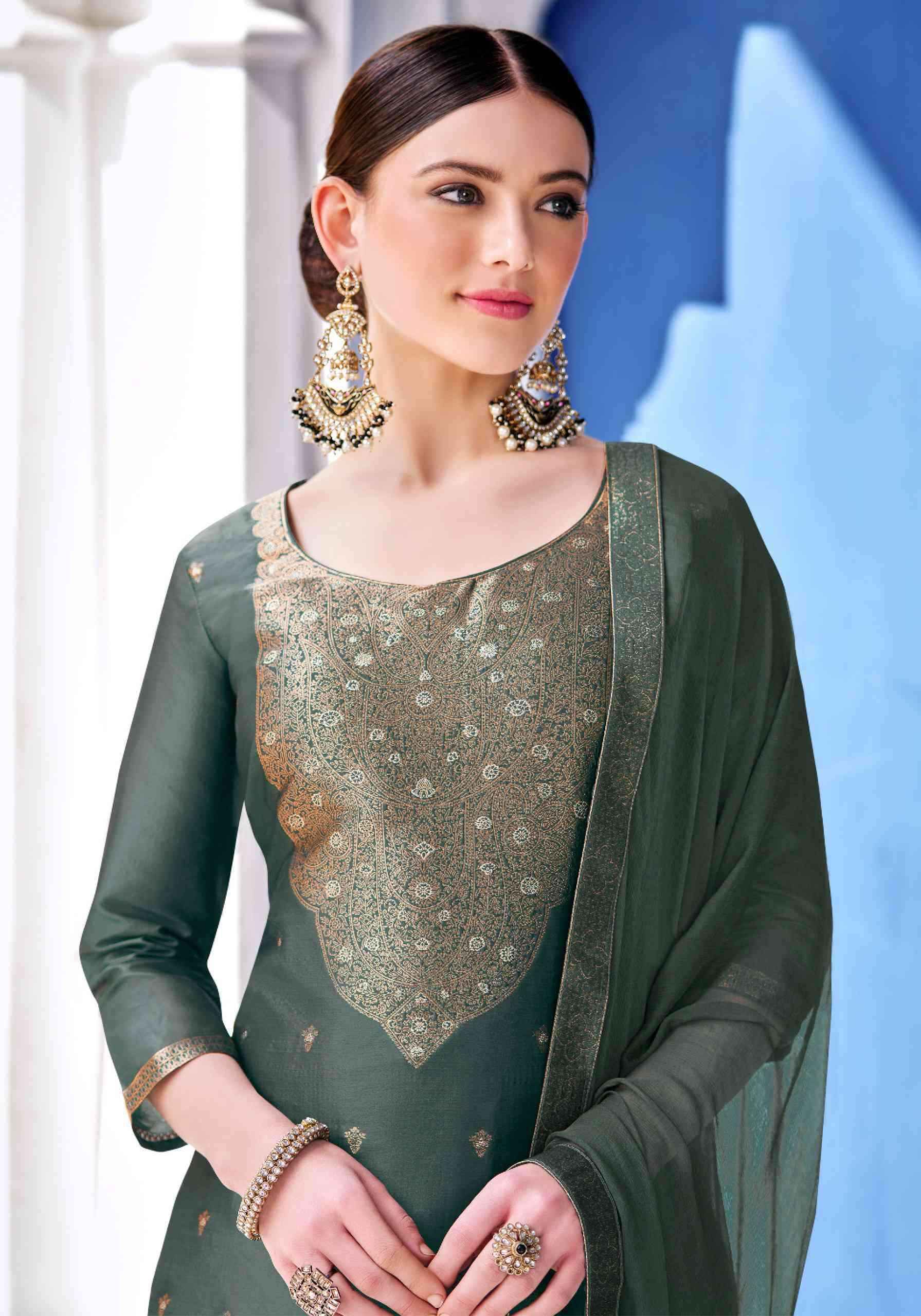 Alok Suit Gharana Vol 3 Festive Wear Ladies Suit Latest Catalog ( 6 Pcs Catalog )