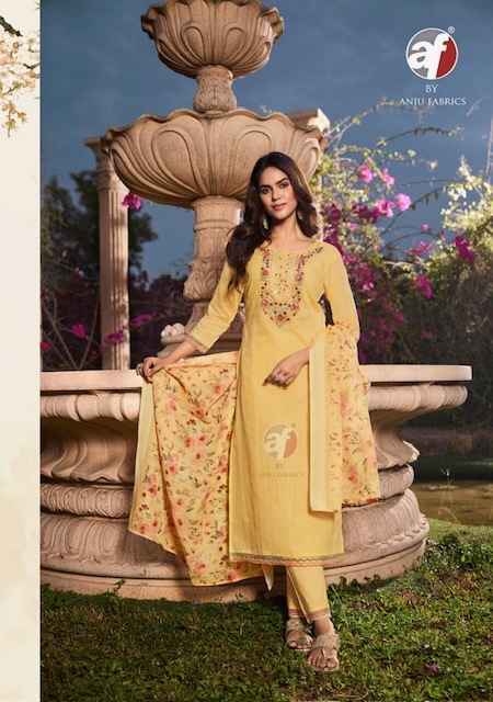 Anju Fabrics Patterns Vol 3 Cotton Kurti Combo 6 pcs Catalogue