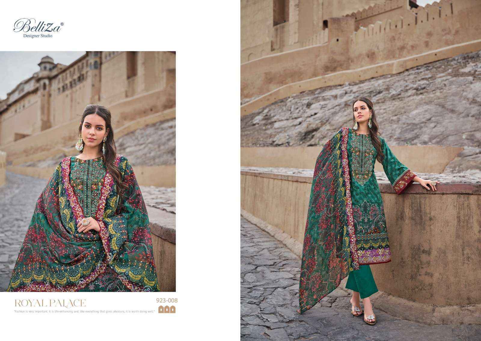 Belliza Guzarish Vol 10 Fancy Embroidery Work Cotton Salwar Suit Supplier ( 8 pcs catalog )