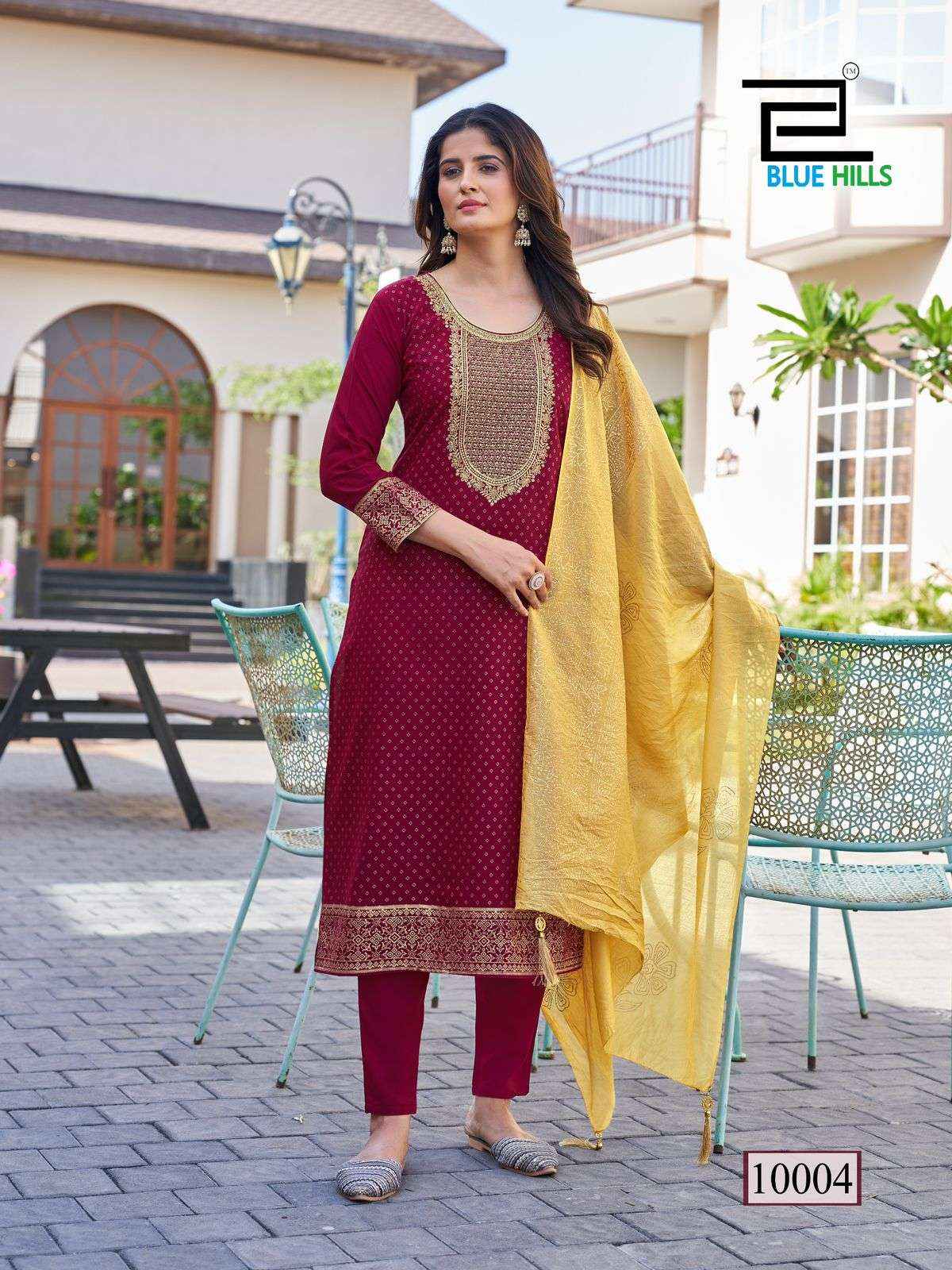 BLUE HILLS ROYAL TOUCH VOL 10 READYMADE SUITS ( 8 PCS CATALOG )