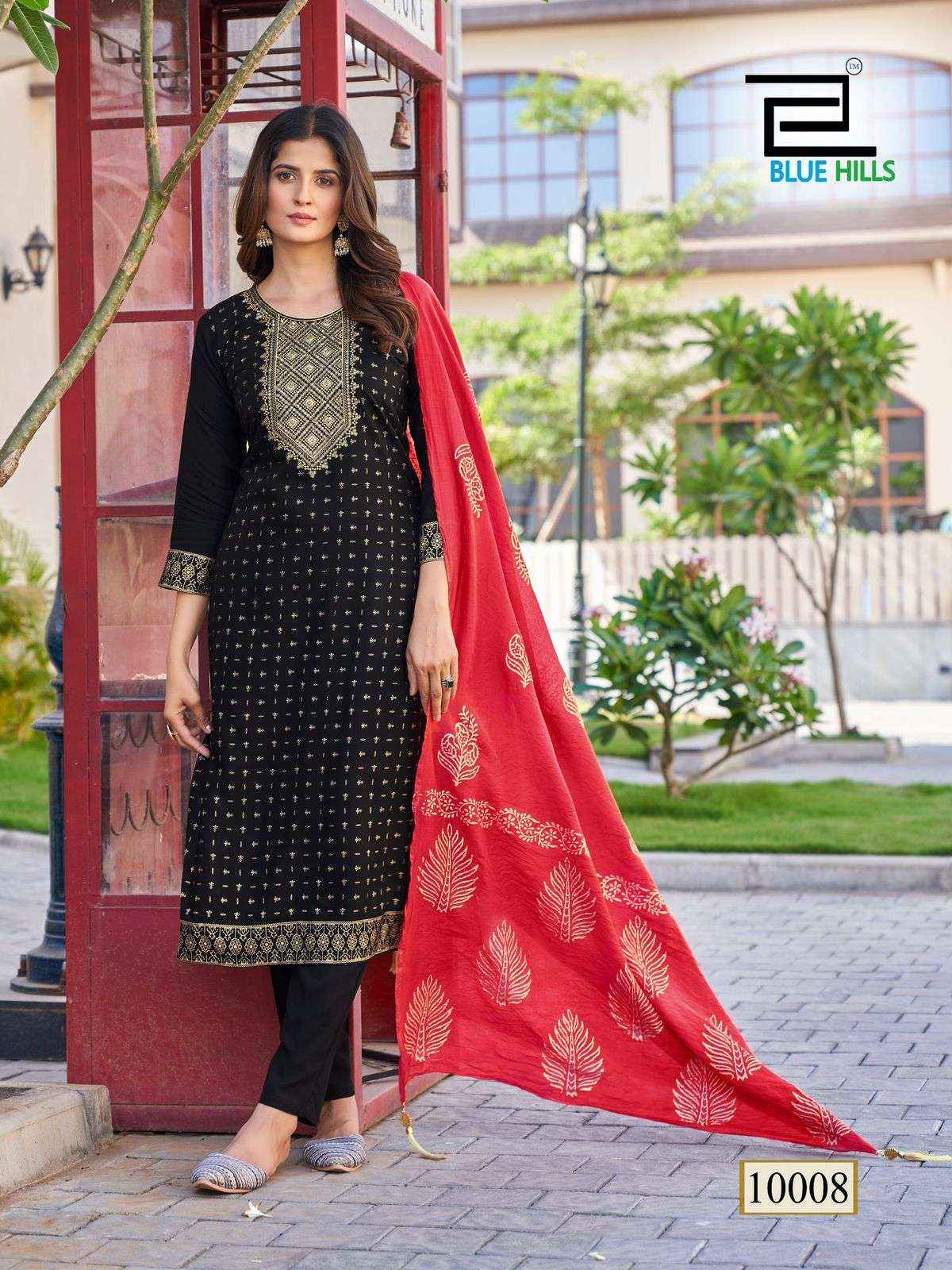 BLUE HILLS ROYAL TOUCH VOL 10 READYMADE SUITS ( 8 PCS CATALOG )