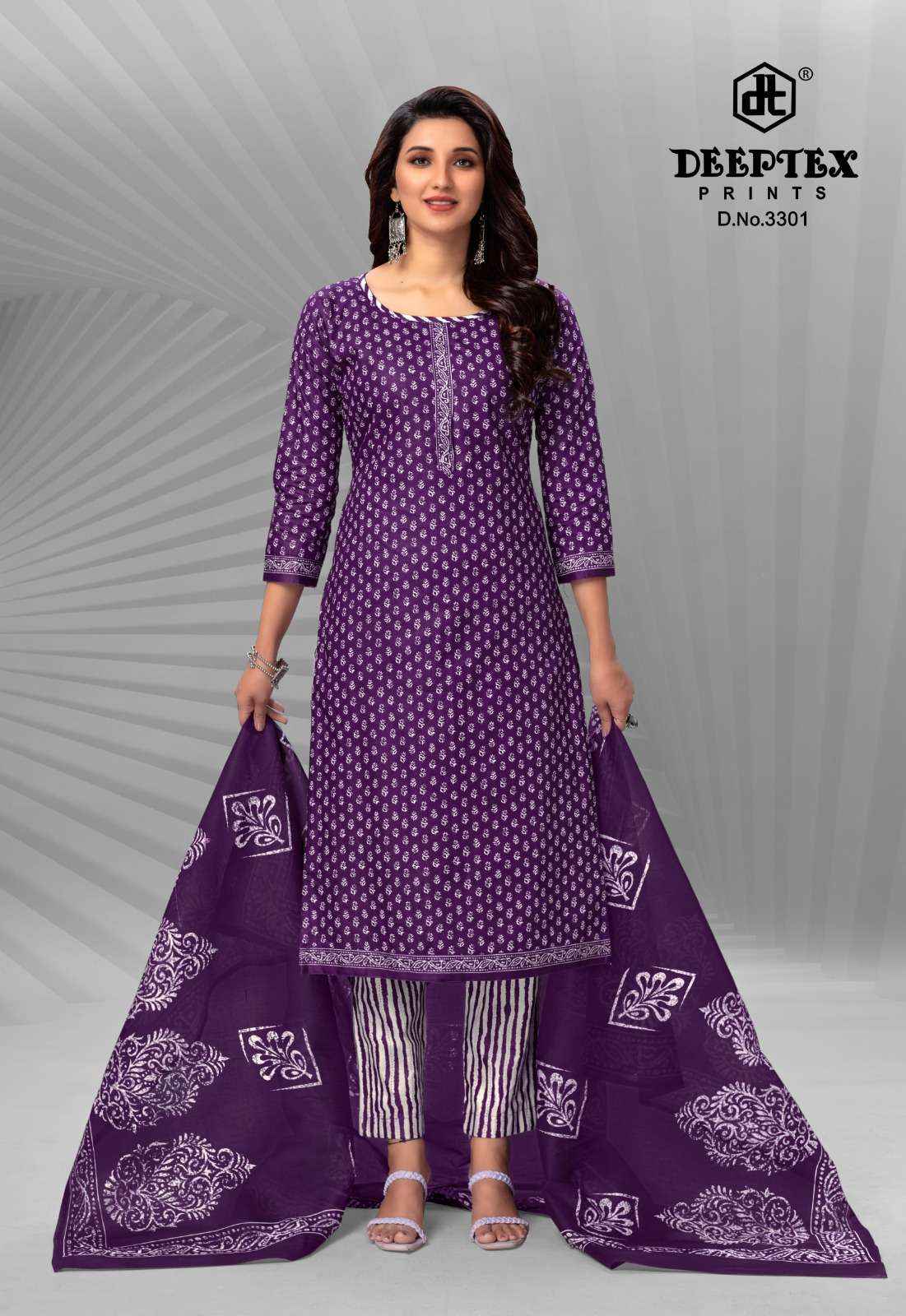 DEEPTEX PRINTS CHIEF GUEST VOL 33 PURE COTTON DRESS MATERIAL ( 15 PCS CATALOG )