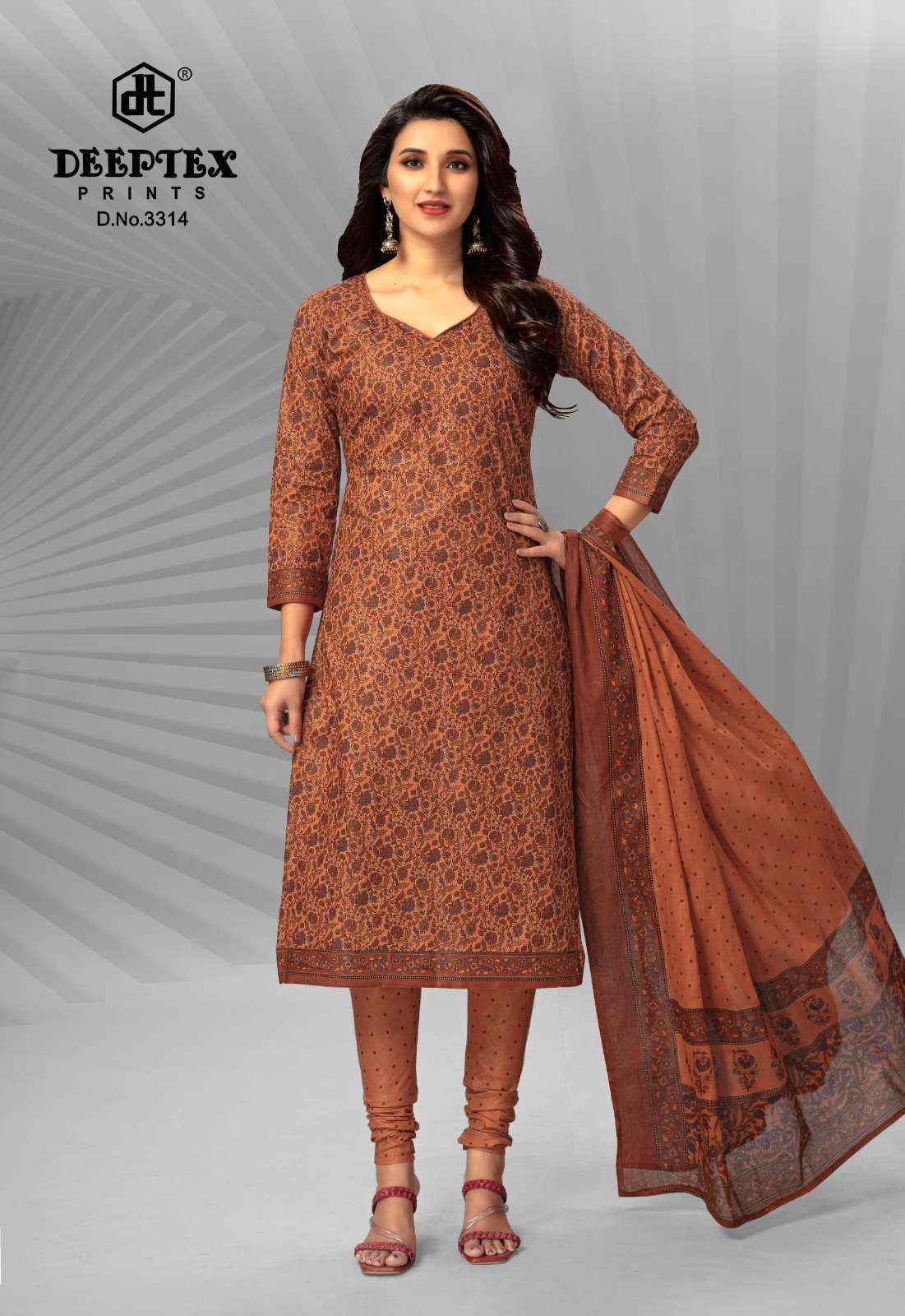 DEEPTEX PRINTS CHIEF GUEST VOL 33 PURE COTTON DRESS MATERIAL ( 15 PCS CATALOG )