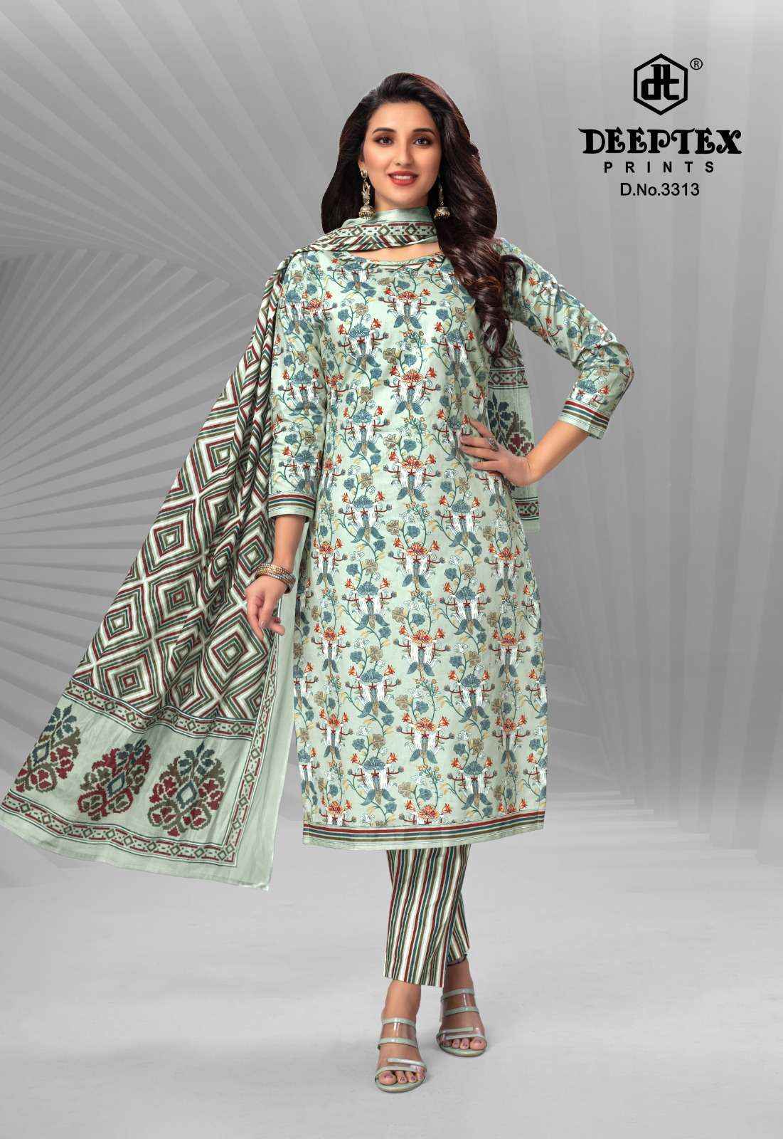 DEEPTEX PRINTS CHIEF GUEST VOL 33 PURE COTTON DRESS MATERIAL ( 15 PCS CATALOG )