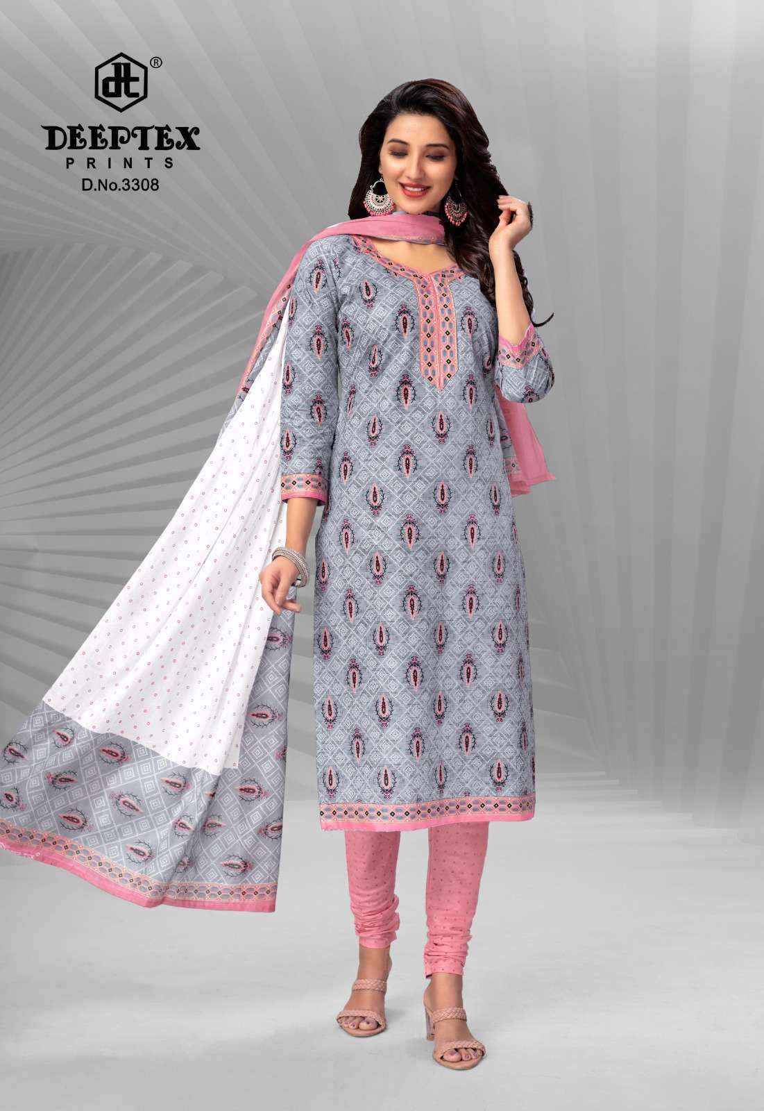 DEEPTEX PRINTS CHIEF GUEST VOL 33 PURE COTTON DRESS MATERIAL ( 15 PCS CATALOG )