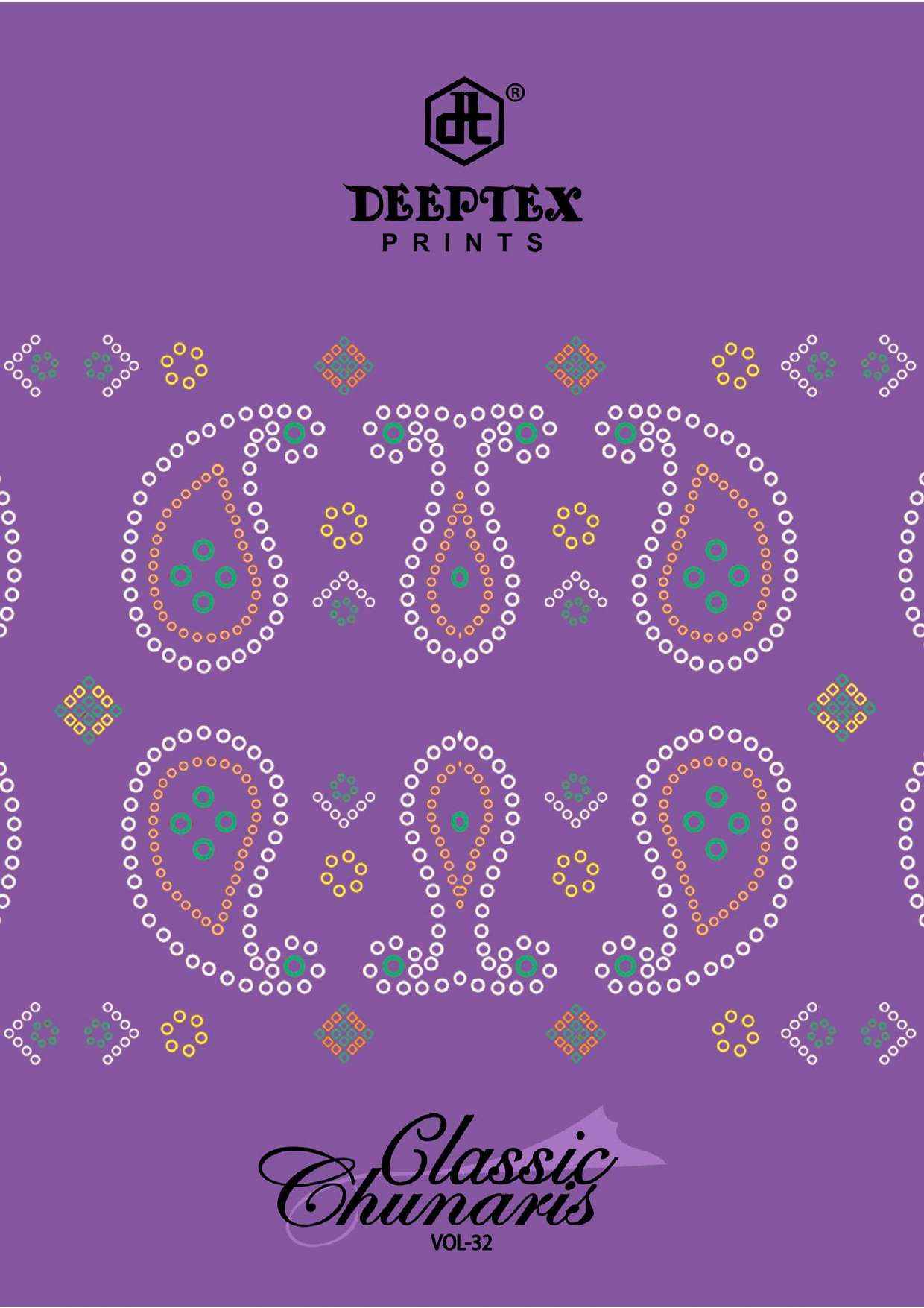 DEEPTEX PRINTS CLASSIC CHUNARIS VOL 32 COTTON PRINT SALWAR SUIT ( 10 PCS CATALOG )