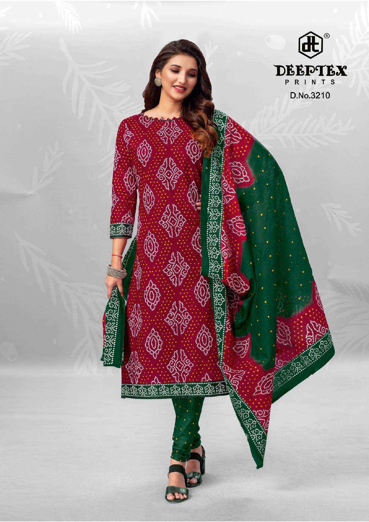 DEEPTEX PRINTS CLASSIC CHUNARIS VOL 32 COTTON PRINT SALWAR SUIT ( 10 PCS CATALOG )