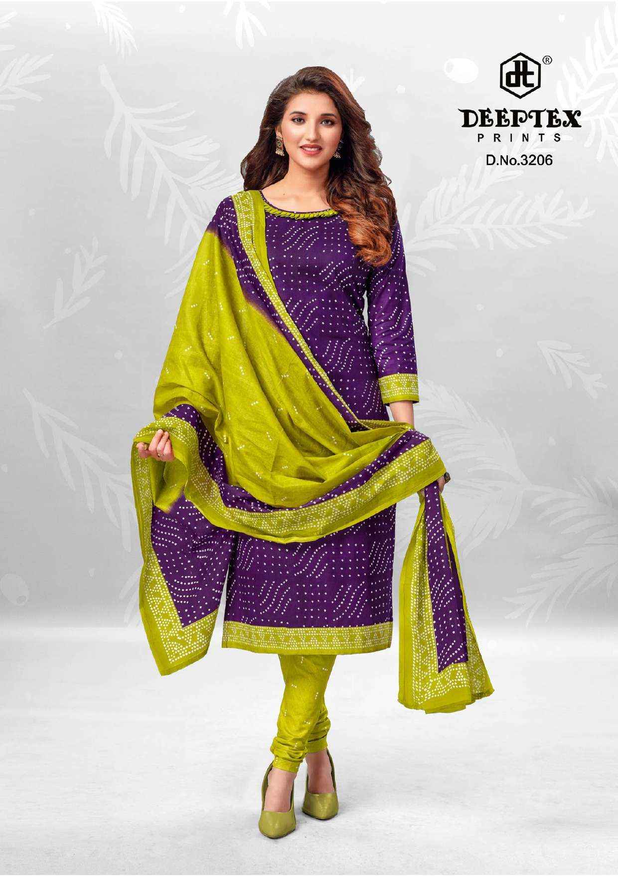 DEEPTEX PRINTS CLASSIC CHUNARIS VOL 32 COTTON PRINT SALWAR SUIT ( 10 PCS CATALOG )