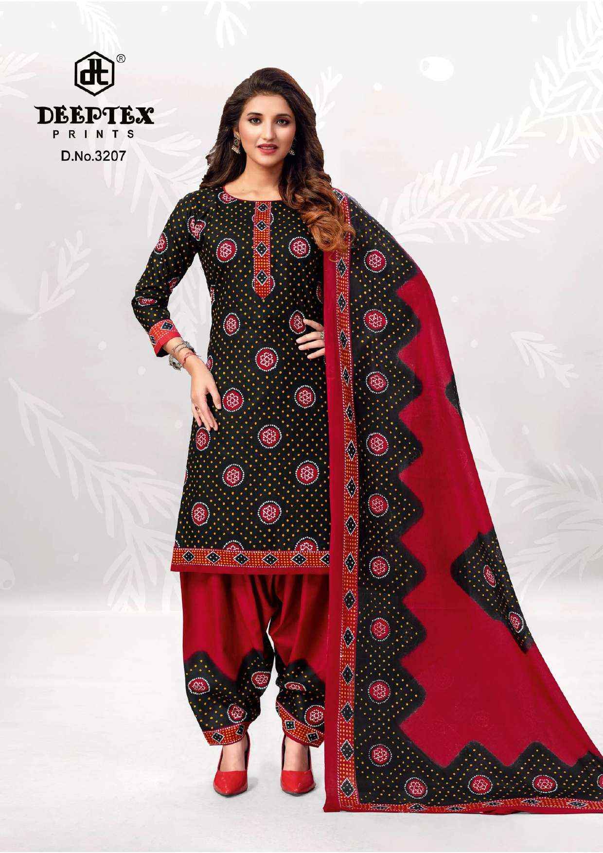 DEEPTEX PRINTS CLASSIC CHUNARIS VOL 32 COTTON PRINT SALWAR SUIT ( 10 PCS CATALOG )