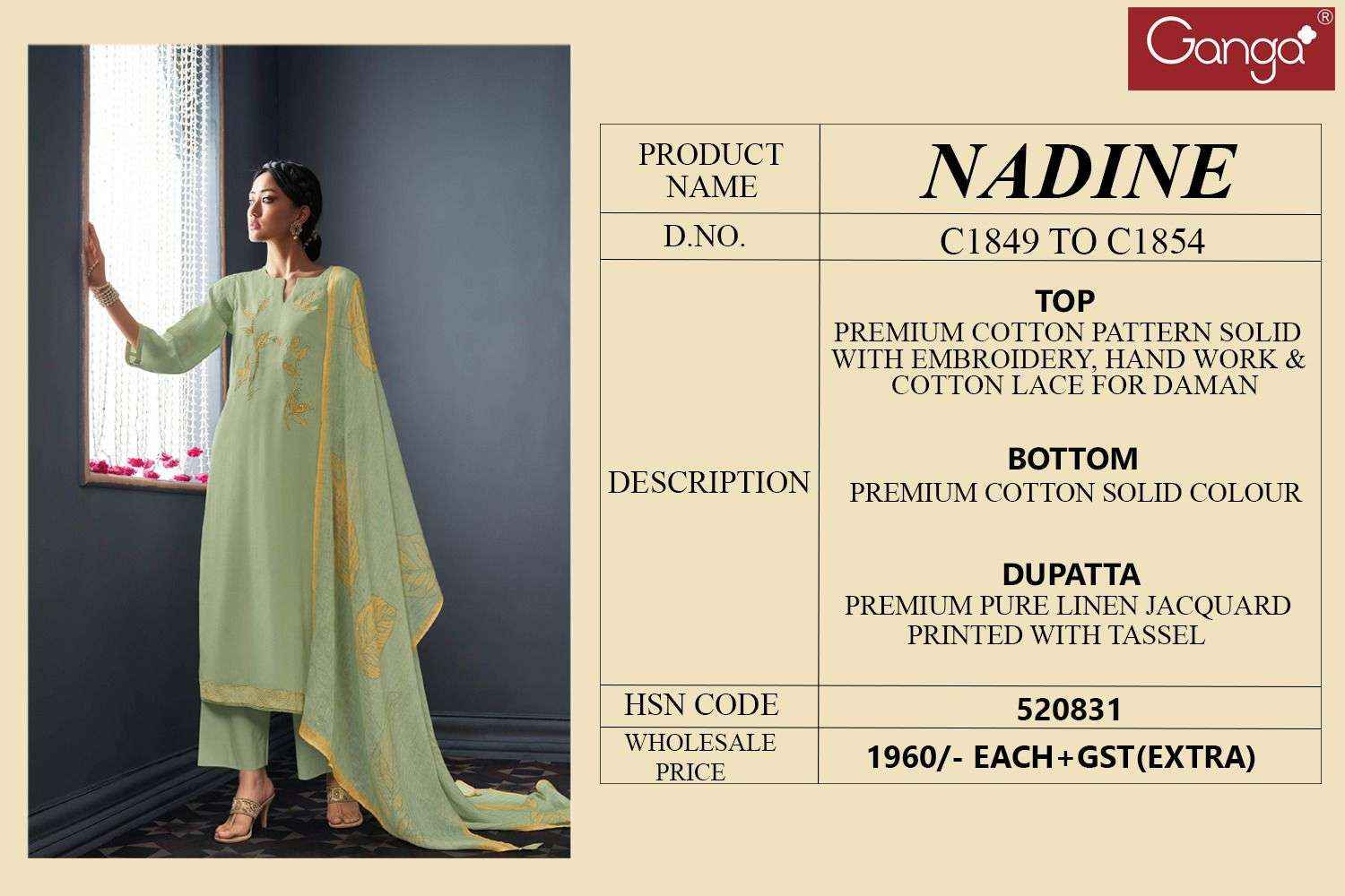 Ganga Fashion Nadine Latest Designs Cotton Ganga Suit