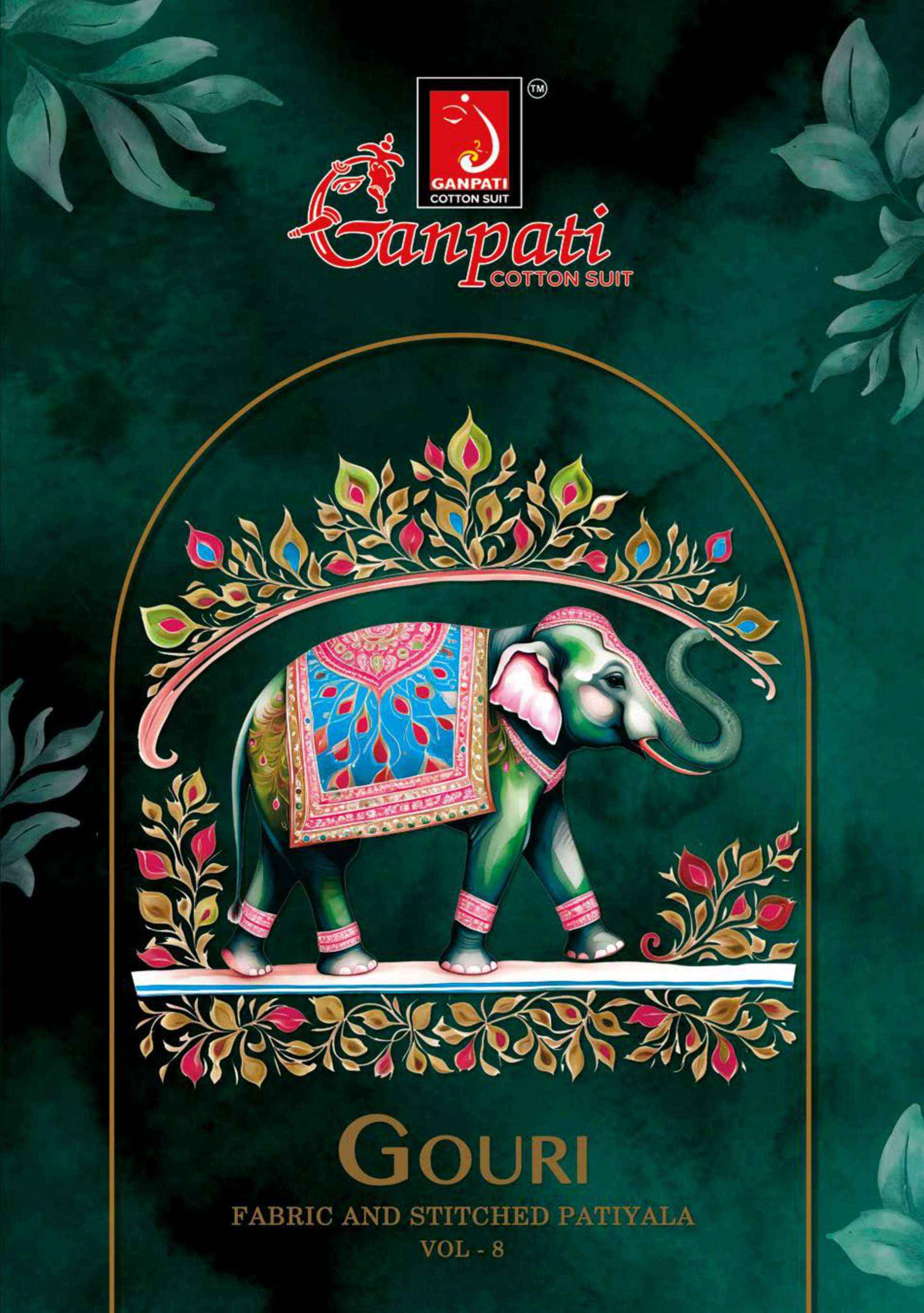 GANPATI GOURI VOL 8 COTTON PRINT PATIYALA DRESS MATERIAL ( 15 PCS CATALOG )