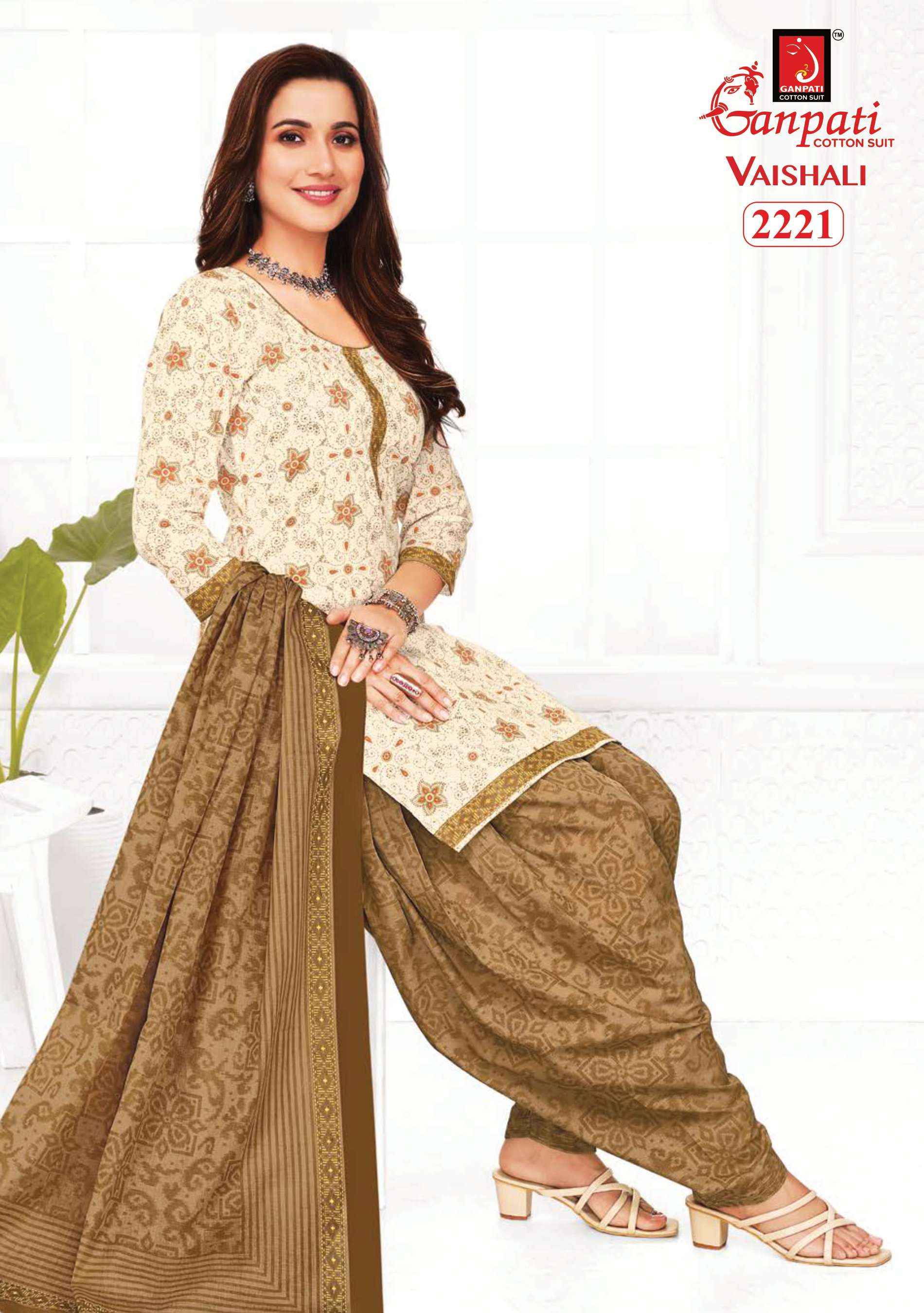 GANPATI VAISHALI VOL 8 PURE COTTON SALWAR SUIT WHOLESALE PRICE ( 15 PCS CATALOG )