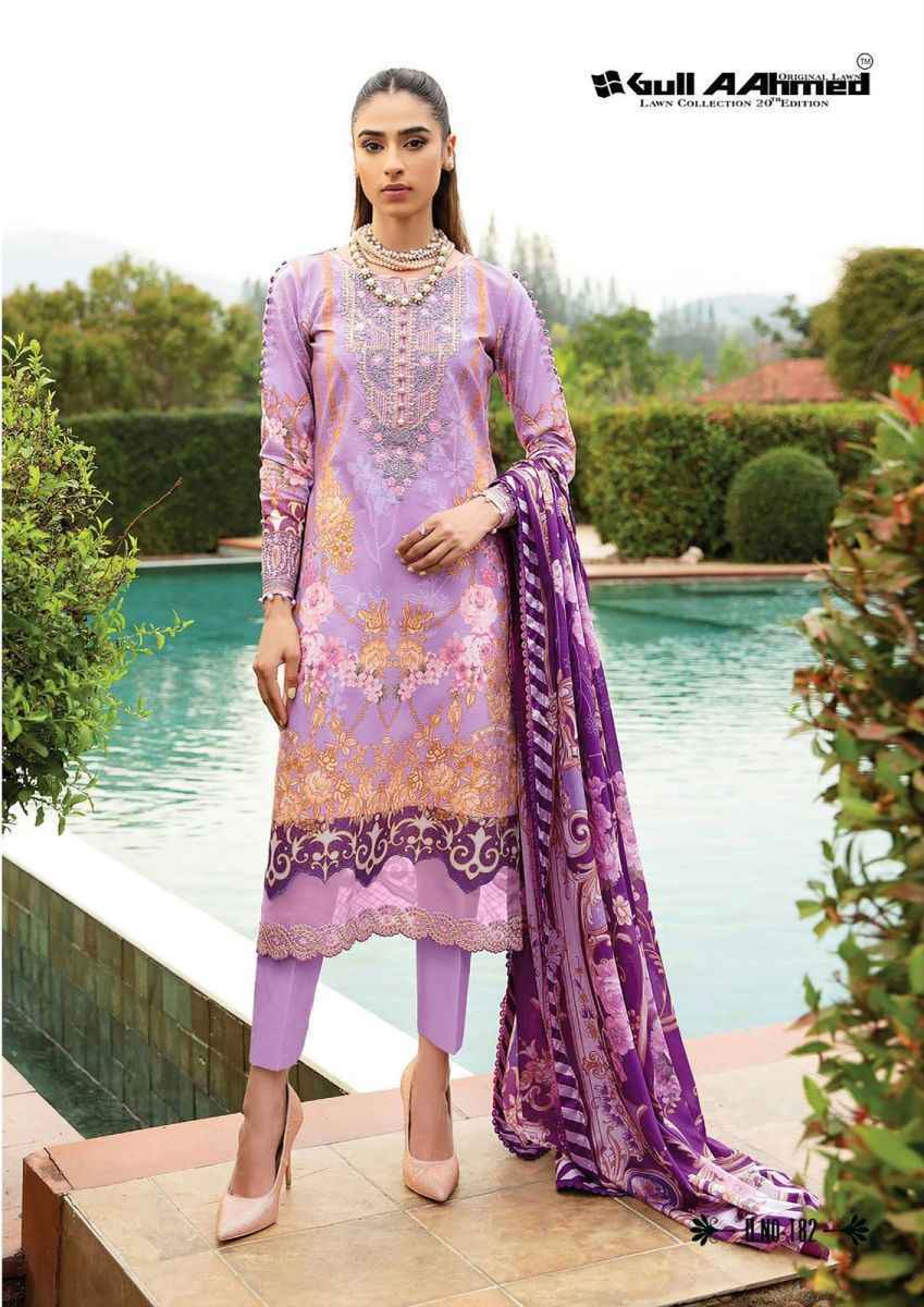 Gull Aahmed Lawn Collection Vol 20 Lawn Cotton Dress Material 6 pcs Catalogue