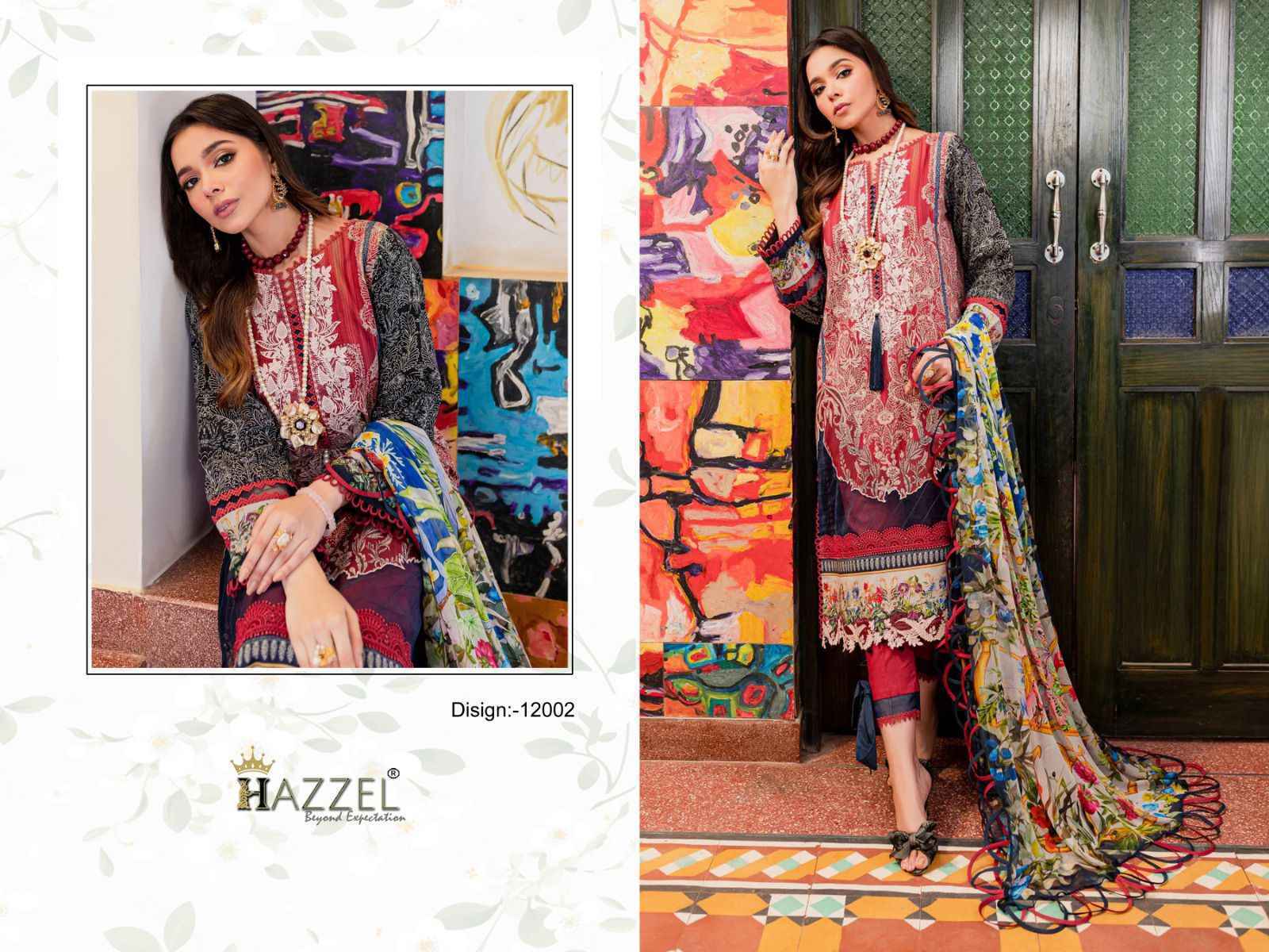 Hazzel Best Of Queens Court Vol-12 Cotton Dress Material 4 Pc Catalog