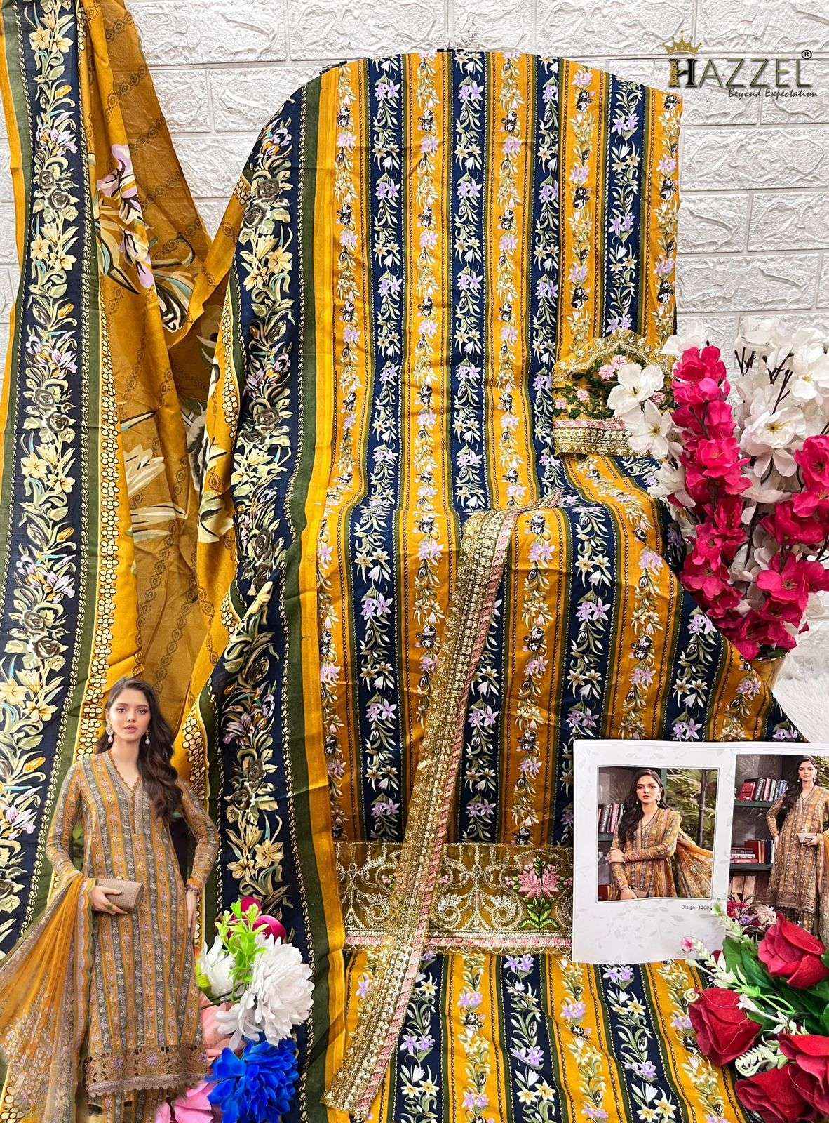 HAZZEL FIRDOUS QUEENS COURT VOL 12 COTTON PAKISTANI SUITS ( 4 PCS CATALOG )