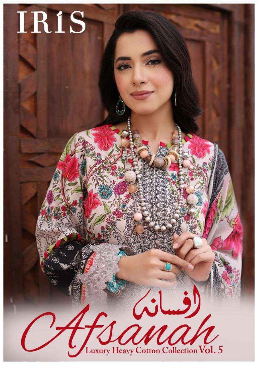 IRIS AFSANAH VOL 5 COTTON READYMADE PAKISTANI SUITS ( 10 PCS CATALOG )