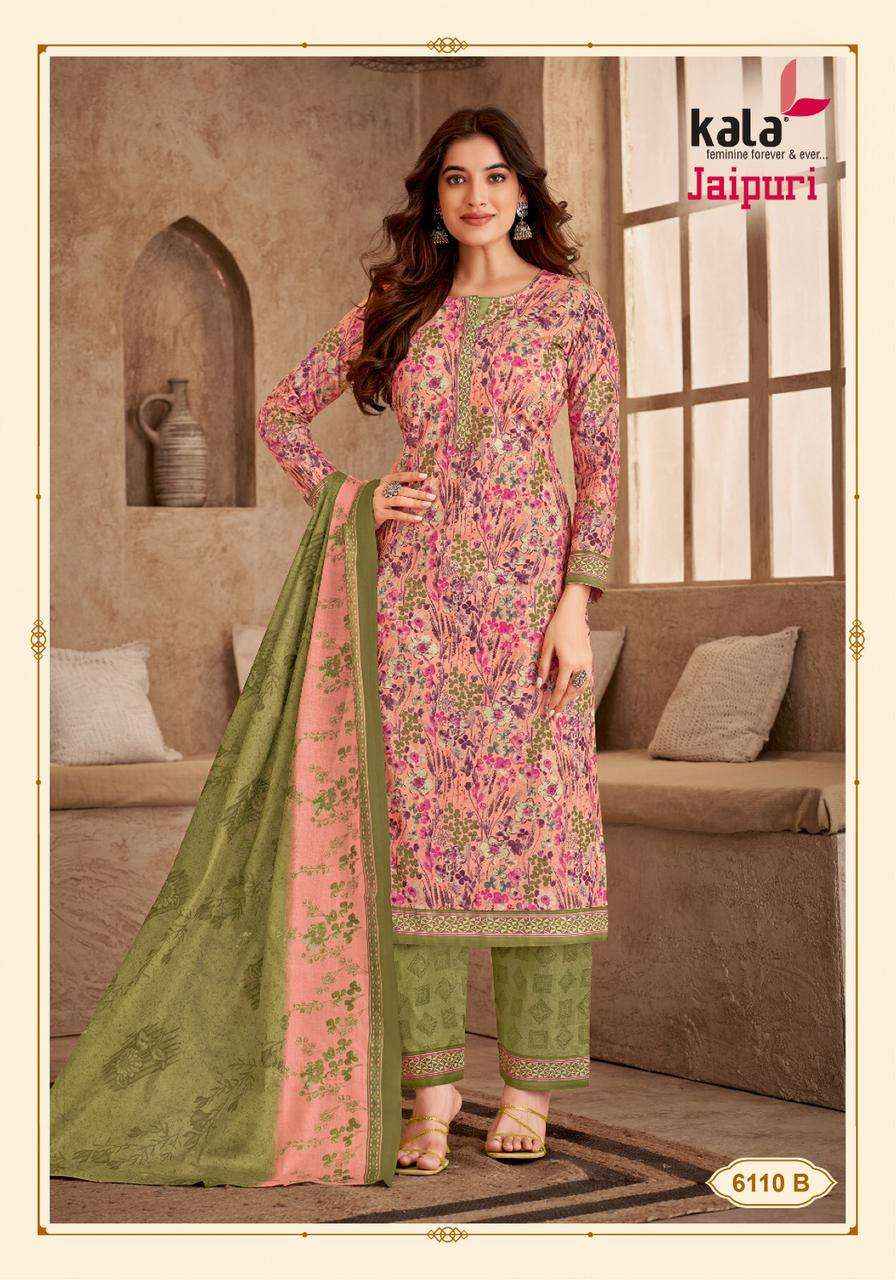 KALA FASHION JAIPURI VOL 5 COTTON DRSS MATERIAL ( 12 PCS CATALOG )