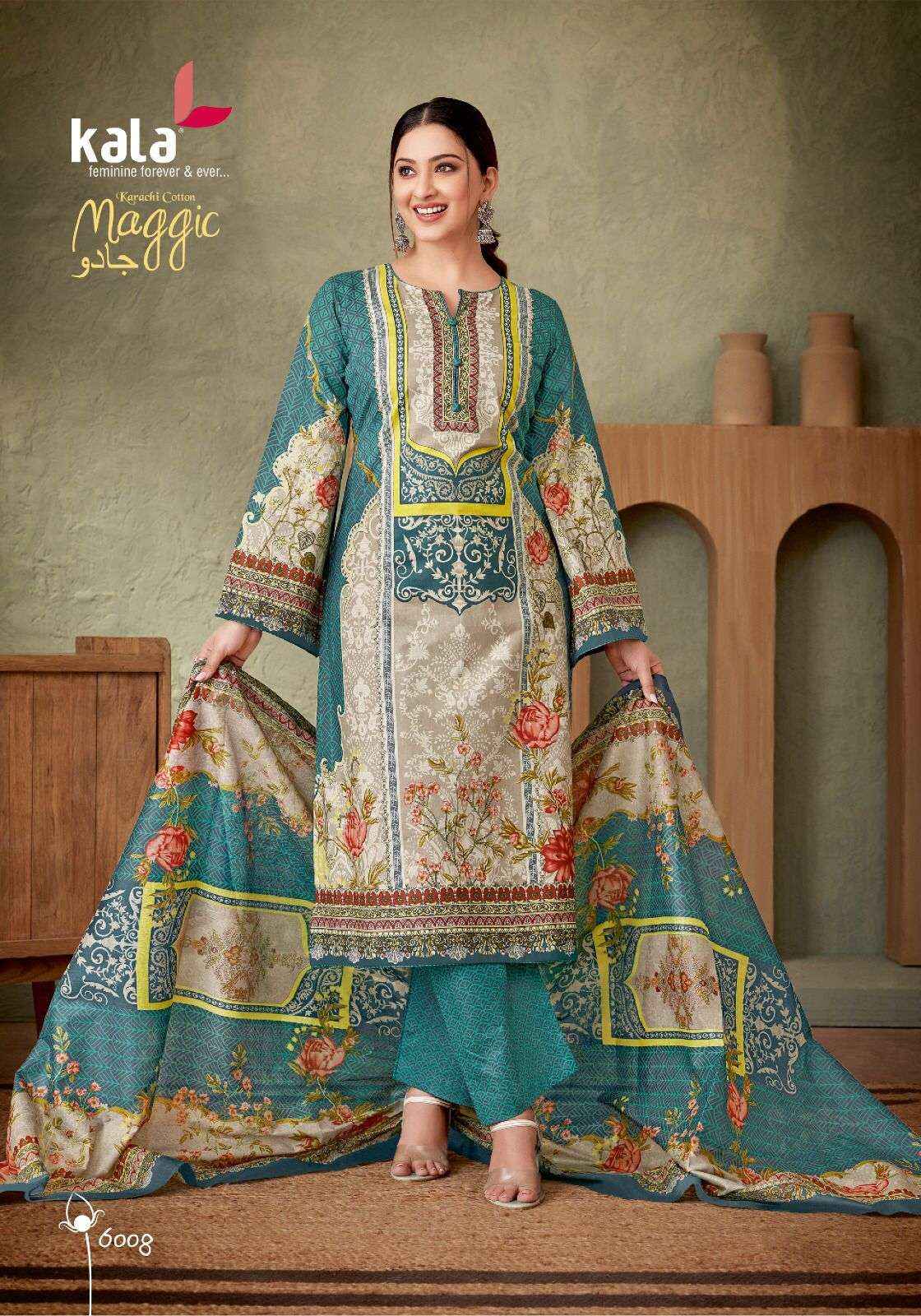 KALA FASHION MAGGIC VOL 21 COTTON KARACHI SUIT ( 12 pCS CATALOG )