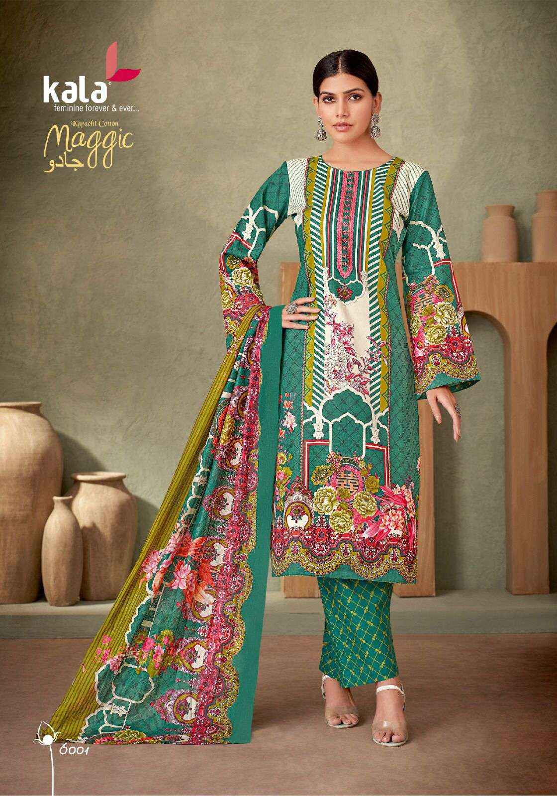 KALA FASHION MAGGIC VOL 21 COTTON KARACHI SUIT ( 12 pCS CATALOG )