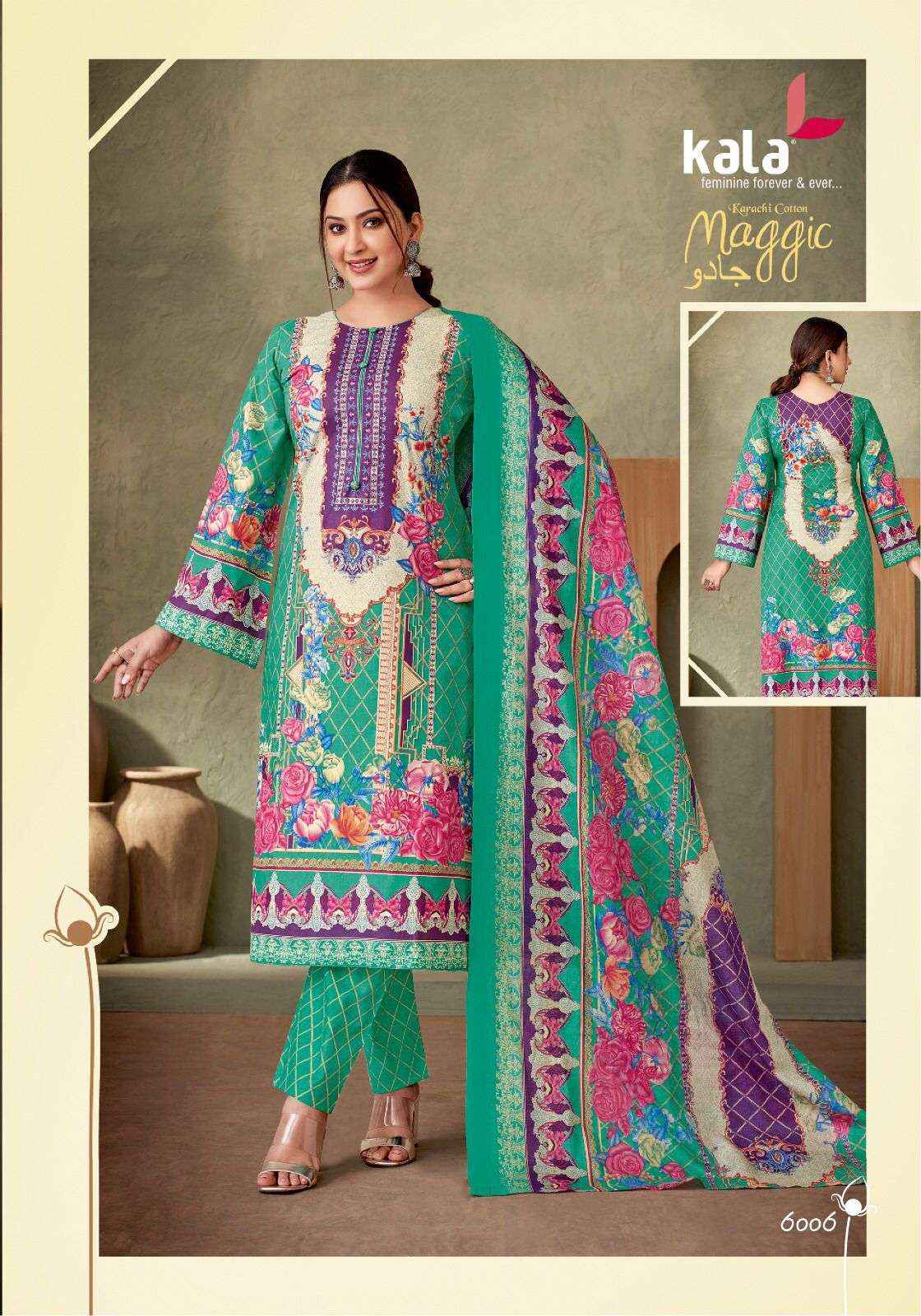 KALA FASHION MAGGIC VOL 21 COTTON KARACHI SUIT ( 12 pCS CATALOG )