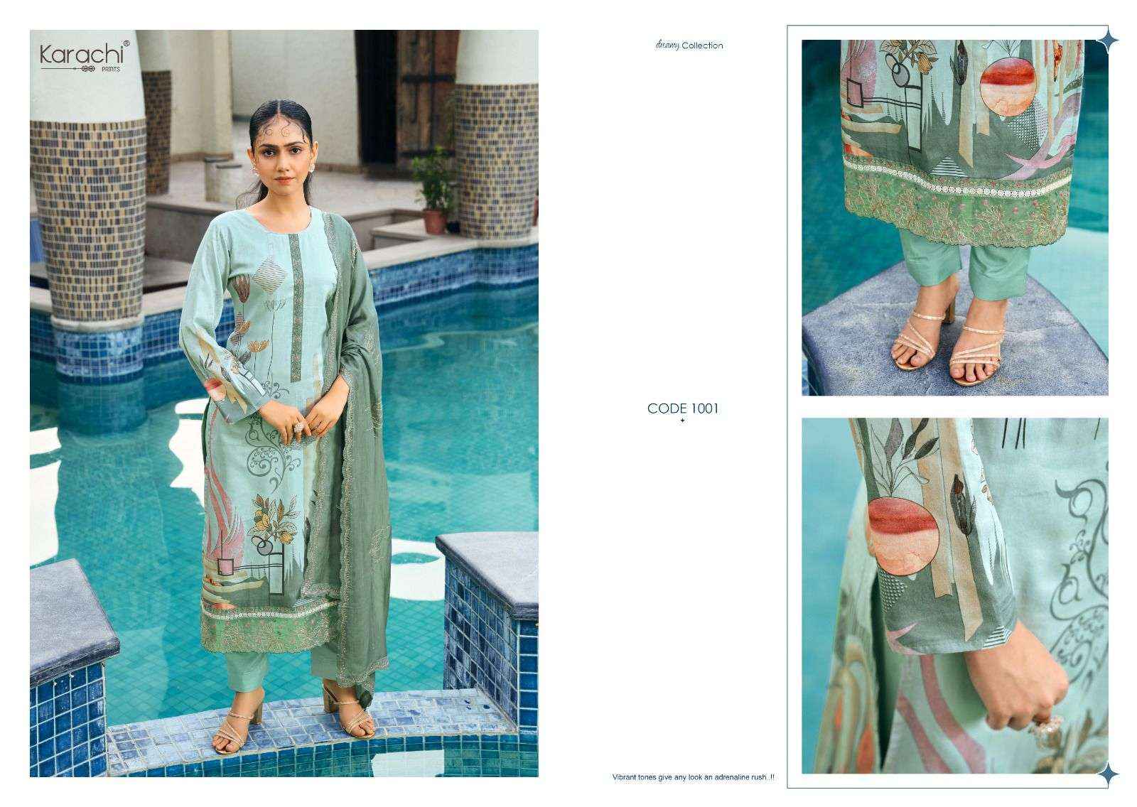 Karachi Prints Kesar Summer Swag Pure Jam Suits ( 4 Pcs Catalog ) 