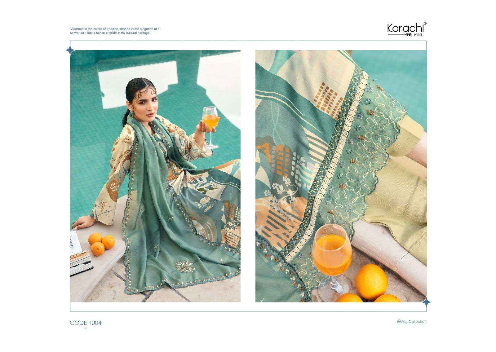 Karachi Prints Kesar Summer Swag Pure Jam Suits ( 4 Pcs Catalog ) 