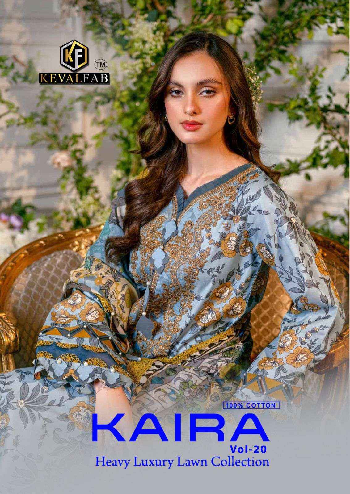 KEVAL FAB KAIRA VOL 20 COTTON PAKISTANI SUIT ( 6 PCS CATALOG )