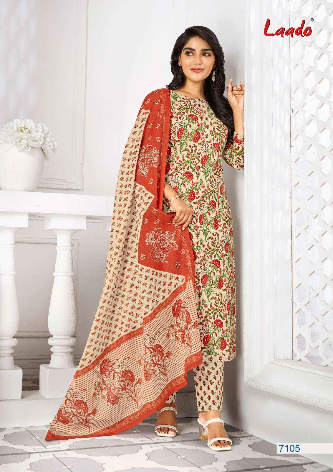 LAADO VOL 71 COTTON PRINTS REGULAR WEAR DRESS MATERIAL ( 20 PCS CATALOG )