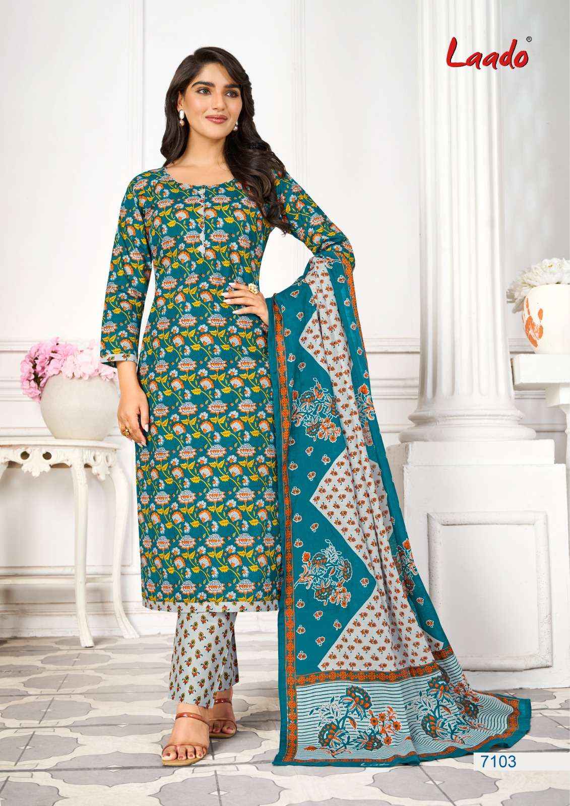 LAADO VOL 71 COTTON PRINTS REGULAR WEAR DRESS MATERIAL ( 20 PCS CATALOG )