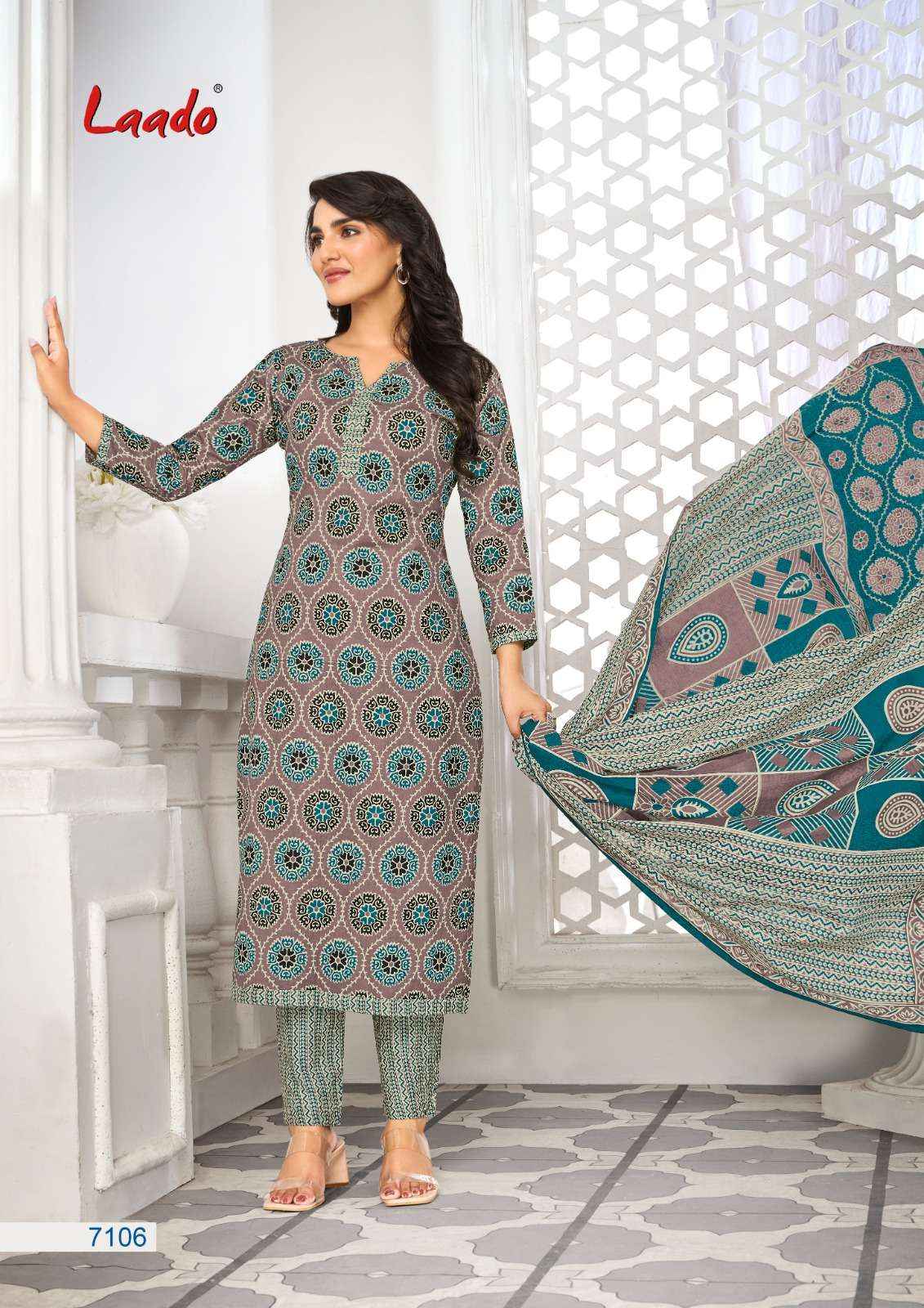 LAADO VOL 71 COTTON PRINTS REGULAR WEAR DRESS MATERIAL ( 20 PCS CATALOG )