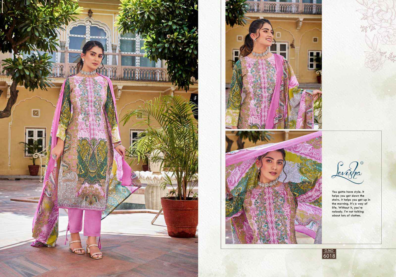 LEVISHA NAIRA NX VOL 6 COTTON PAKISTANI DRESS MATERIAL ( 8 PCS CATALOG )