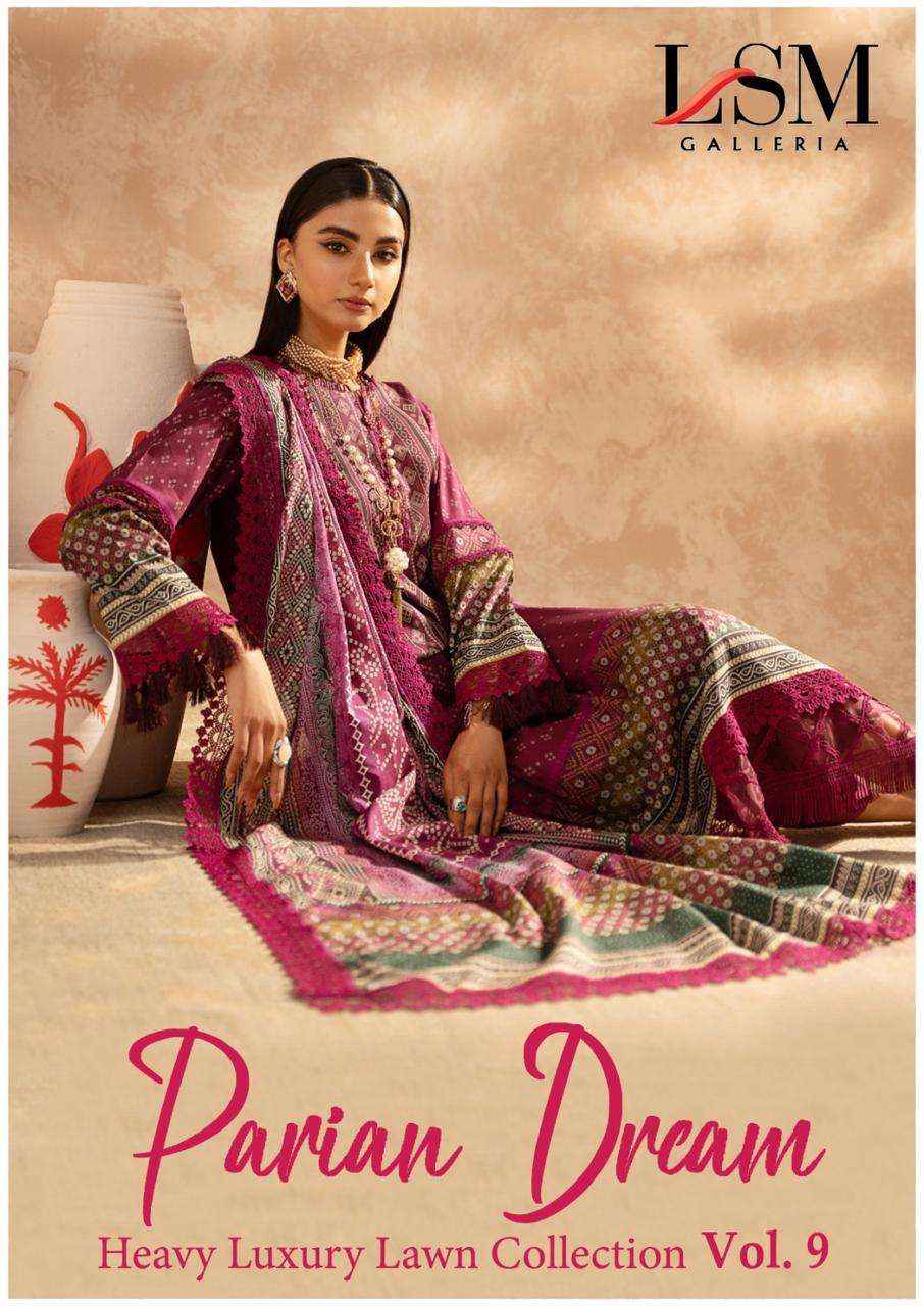 LSM GALLERIA PARIAN DREAM VOL 9 LAWN PAKISTANI SUIT ( 6 PCS CATALOG )