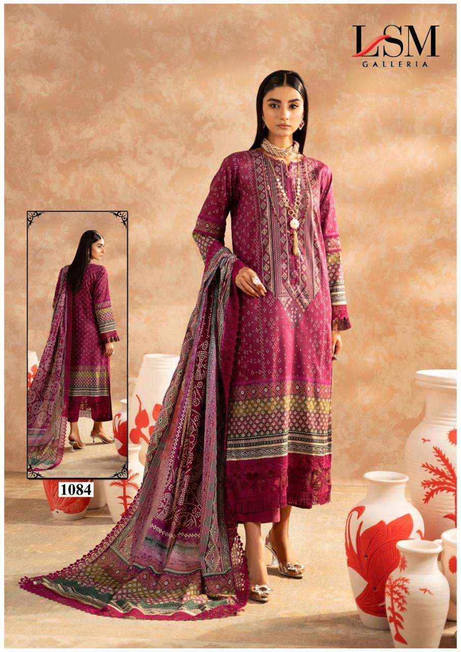 LSM GALLERIA PARIAN DREAM VOL 9 LAWN PAKISTANI SUIT ( 6 PCS CATALOG )