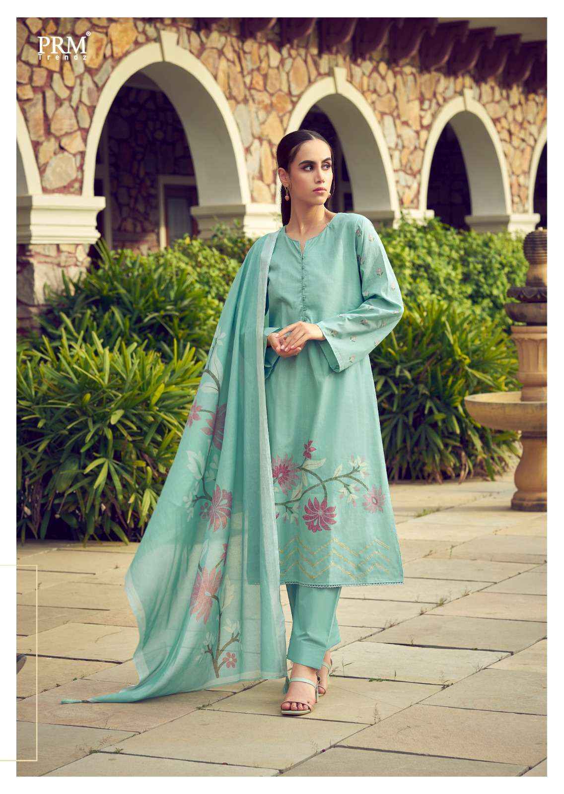 PRM TRENDZ THE ELNAZ COLLECTION LAWN COTTON LADIES SUIT ( 8 pcs catalog )