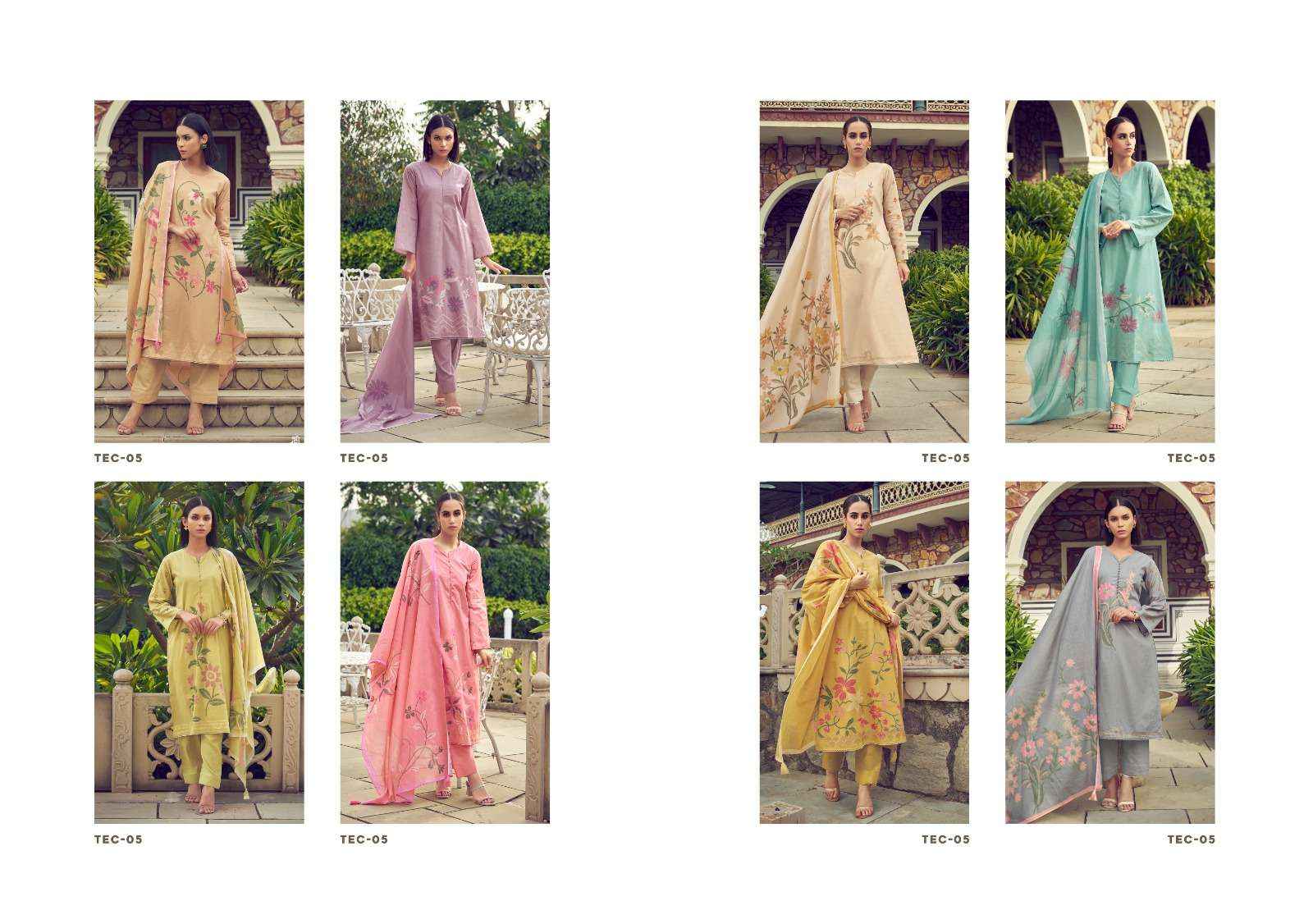 PRM TRENDZ THE ELNAZ COLLECTION LAWN COTTON LADIES SUIT ( 8 pcs catalog )