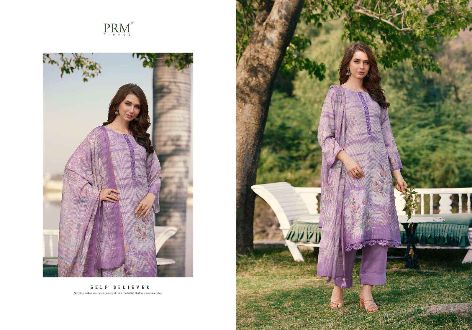 PRM TRENDZ VOUGE NAFEESS MUSLIN SILK PRINT WITH DESIGNER SUIT ( 8 pcs catalog )