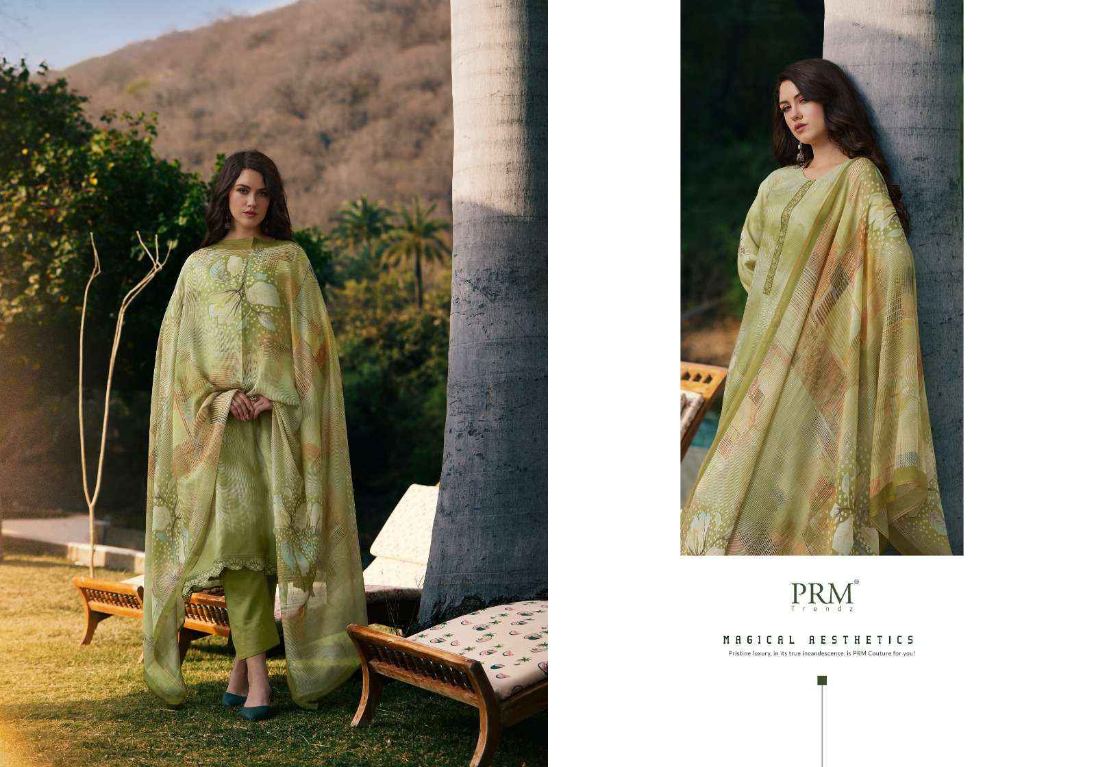 PRM TRENDZ VOUGE NAFEESS MUSLIN SILK PRINT WITH DESIGNER SUIT ( 8 pcs catalog )