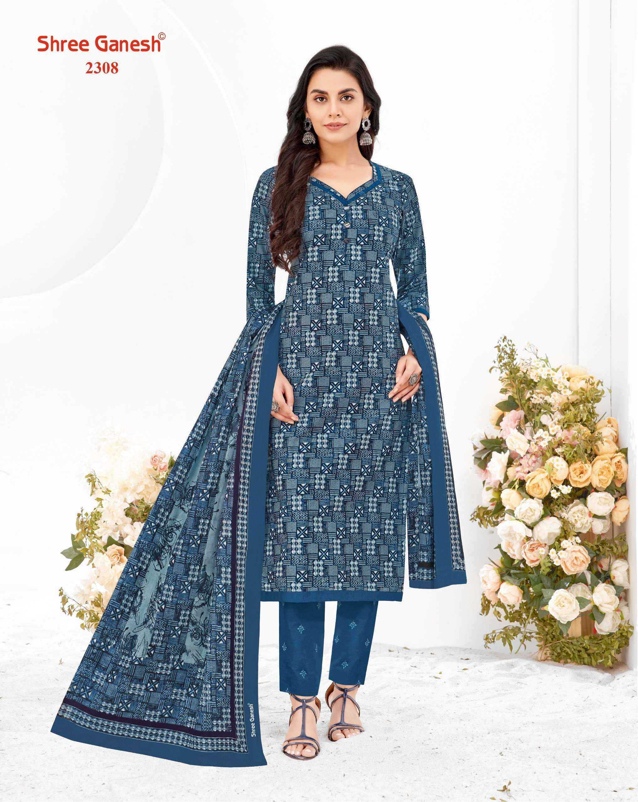 SHREE GANESH SAMAIYRA VOL 13 PURE COTTON SALWAR KAMEEZ ( 20 PCS CATALOG )