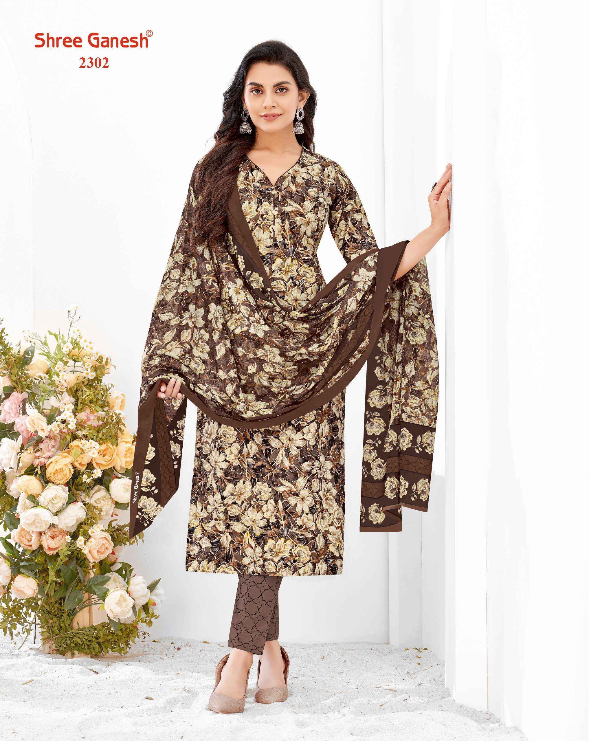 SHREE GANESH SAMAIYRA VOL 13 PURE COTTON SALWAR KAMEEZ ( 20 PCS CATALOG )