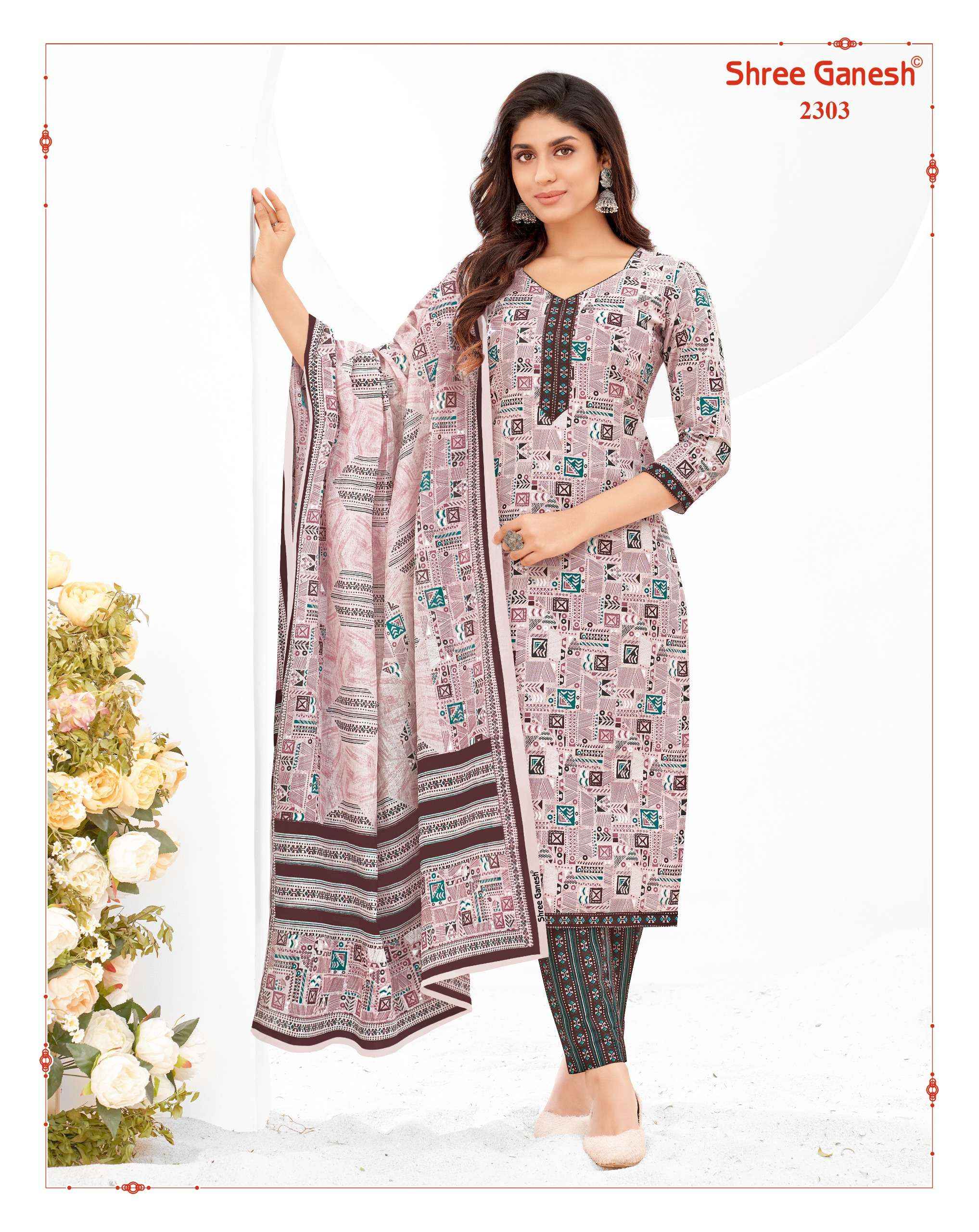 SHREE GANESH SAMAIYRA VOL 13 PURE COTTON SALWAR KAMEEZ ( 20 PCS CATALOG )