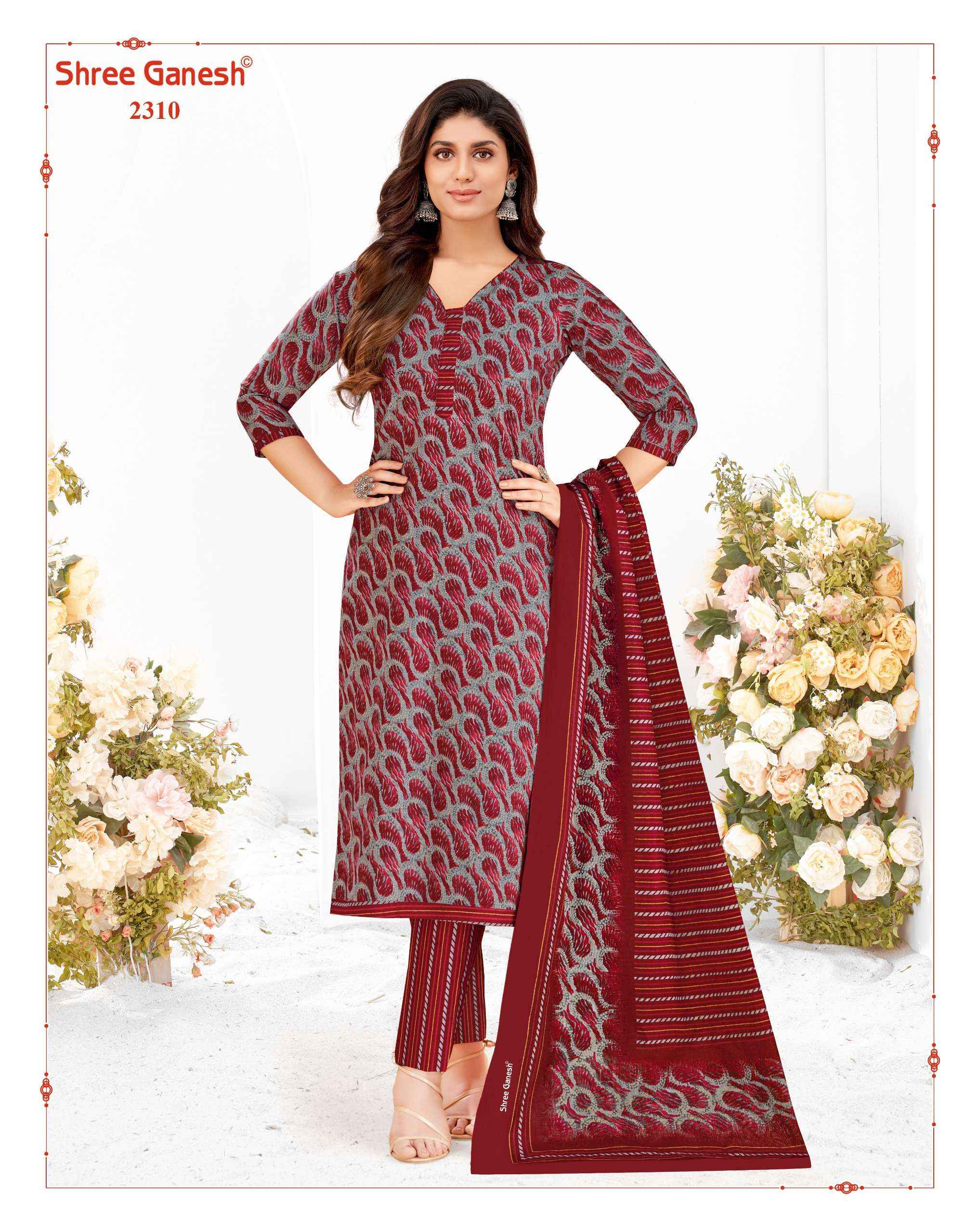 SHREE GANESH SAMAIYRA VOL 13 PURE COTTON SALWAR KAMEEZ ( 20 PCS CATALOG )