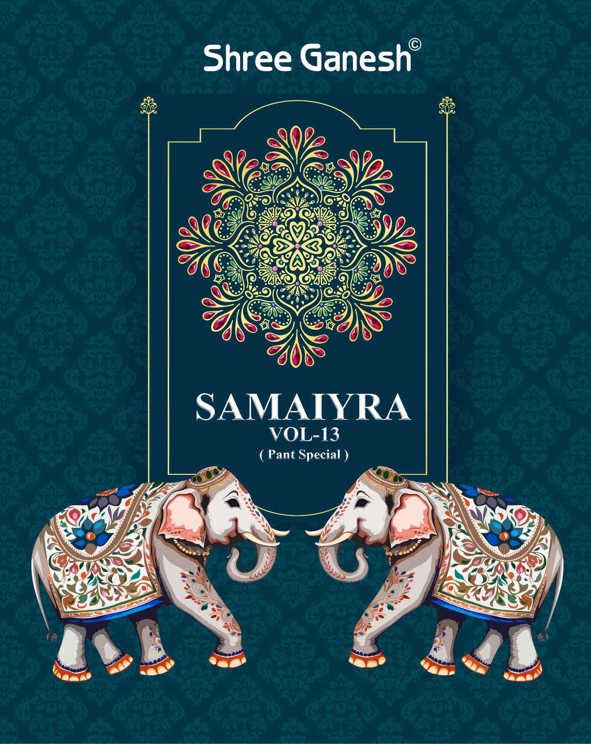 Shree Ganesh Samaiyra Vol 13 Unstitch Cotton Suits Catalog Exporter ( 20 pcs catalog )