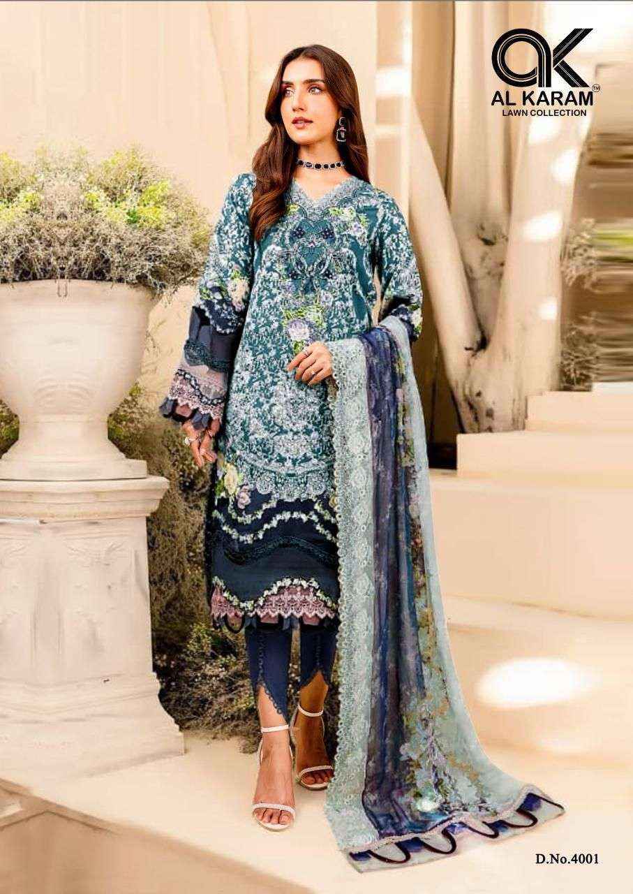 AL KARAM FIRDOUS EXCLUSIVE COLLECTION VOL 4 COTTON DIGITAL PRINT SUIT ( 6 pcs catalog )