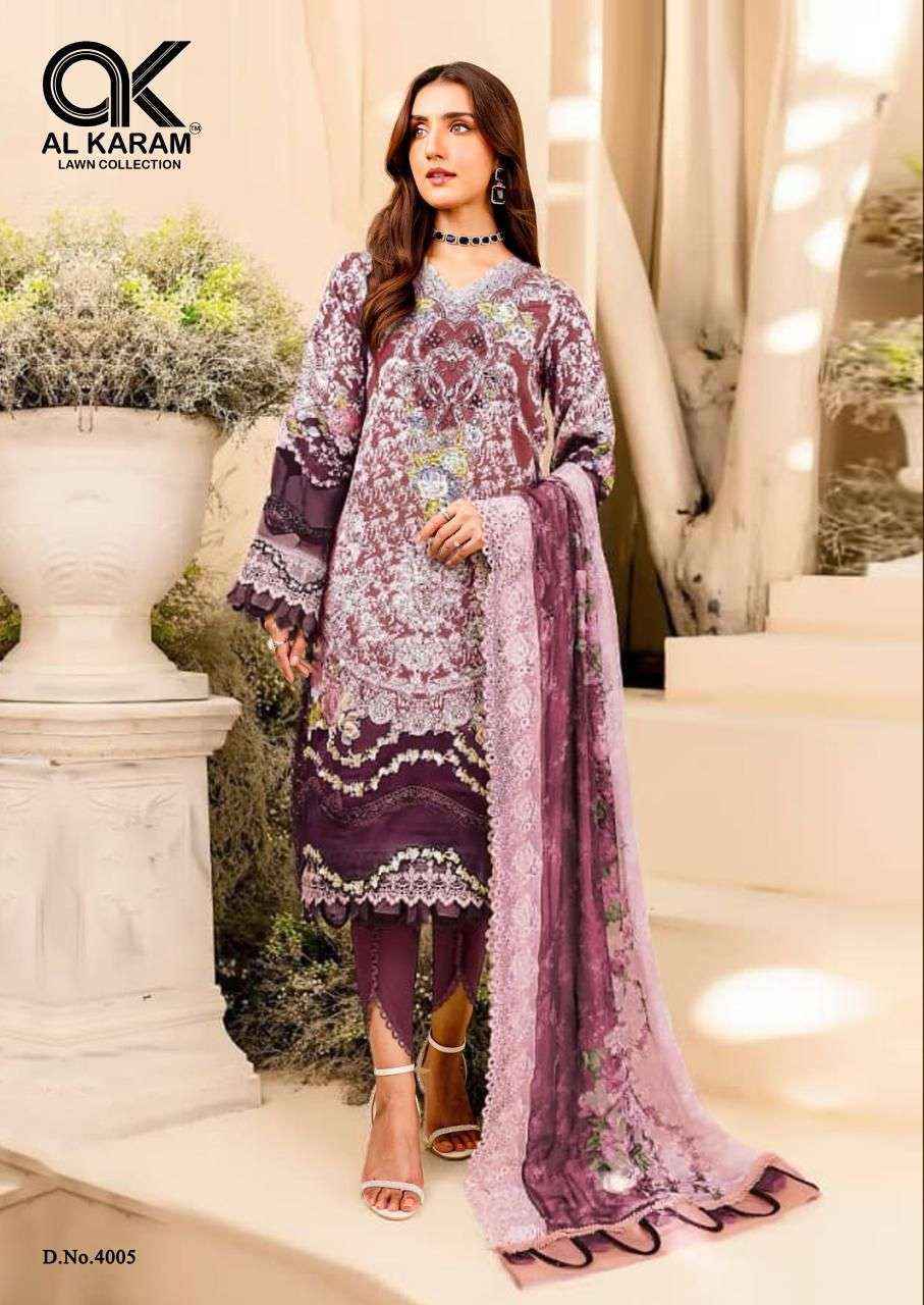 AL KARAM FIRDOUS EXCLUSIVE COLLECTION VOL 4 COTTON DIGITAL PRINT SUIT ( 6 pcs catalog )