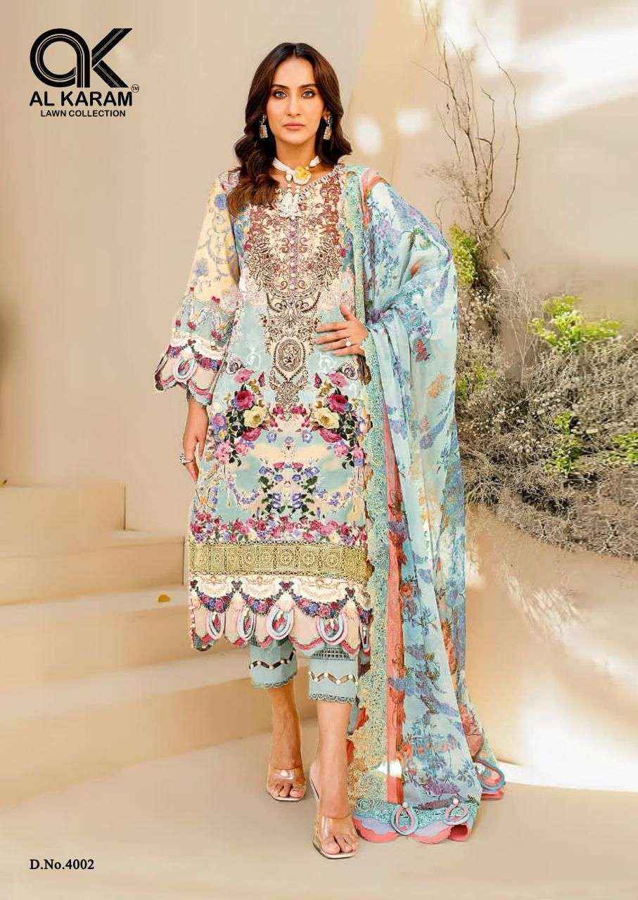 AL KARAM FIRDOUS EXCLUSIVE COLLECTION VOL 4 COTTON DIGITAL PRINT SUIT ( 6 pcs catalog )