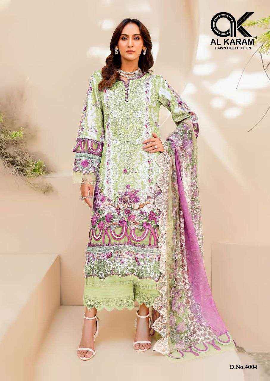 AL KARAM FIRDOUS EXCLUSIVE COLLECTION VOL 4 COTTON DIGITAL PRINT SUIT ( 6 pcs catalog )