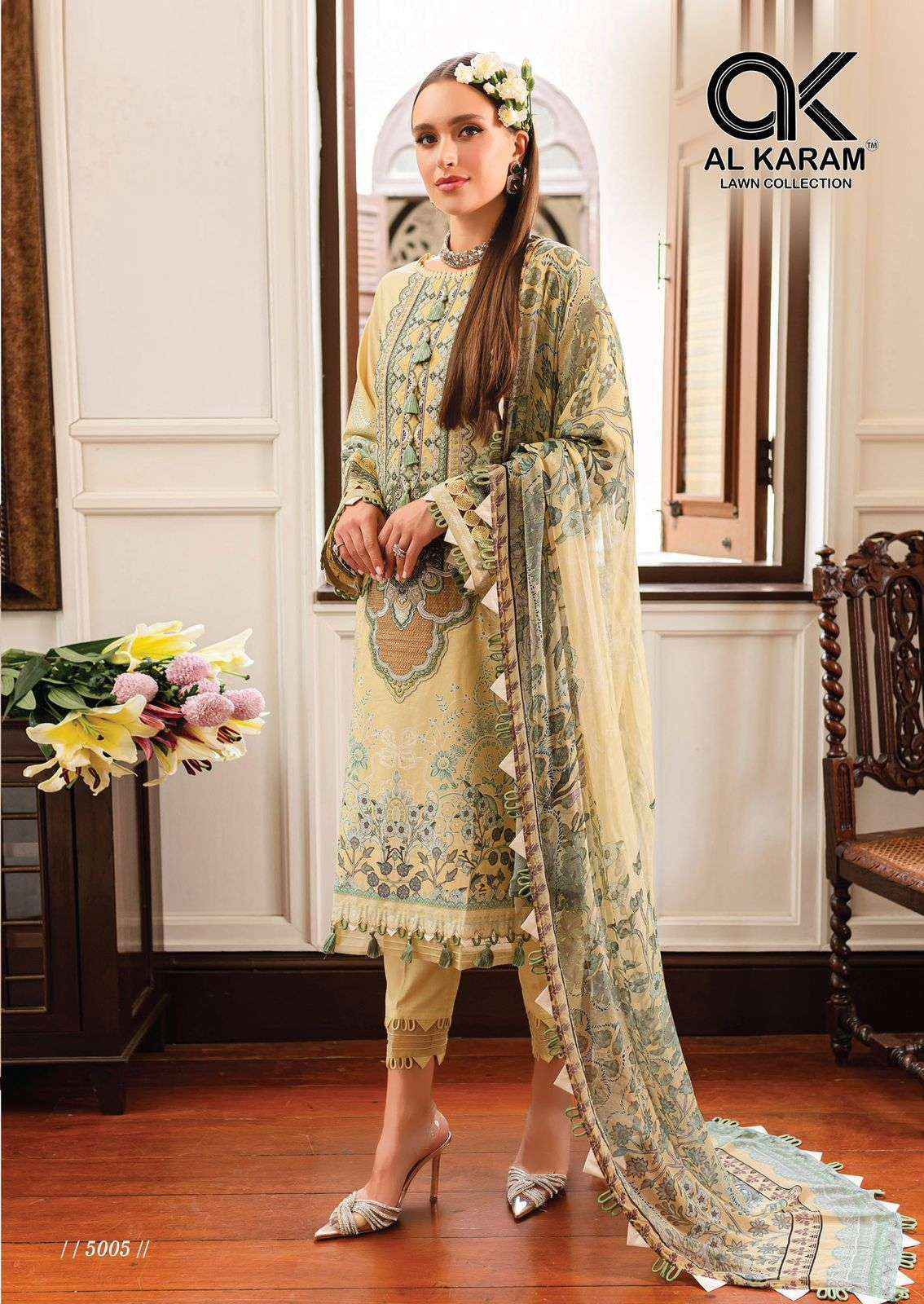 AL KARAM QUEENS COURT VOL 5 COTTON PAKISTANI SALWAR KAMEEZ ( 6 PCS CATALOG )