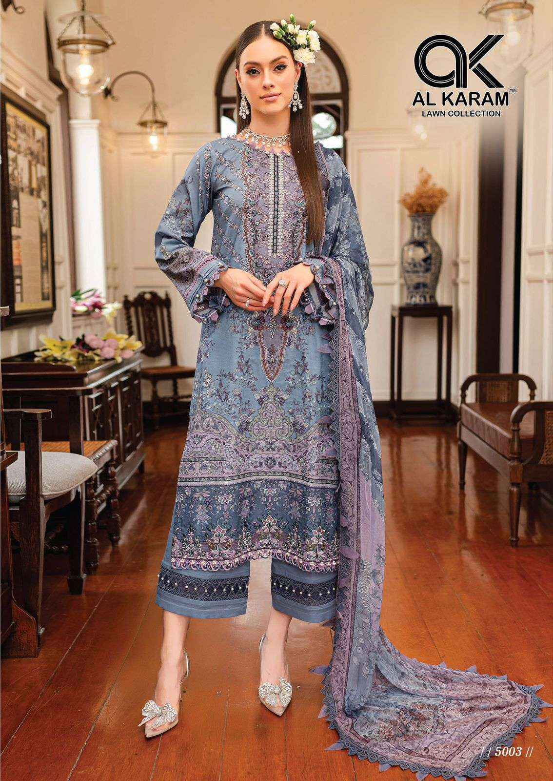 AL KARAM QUEENS COURT VOL 5 COTTON PAKISTANI SALWAR KAMEEZ ( 6 PCS CATALOG )